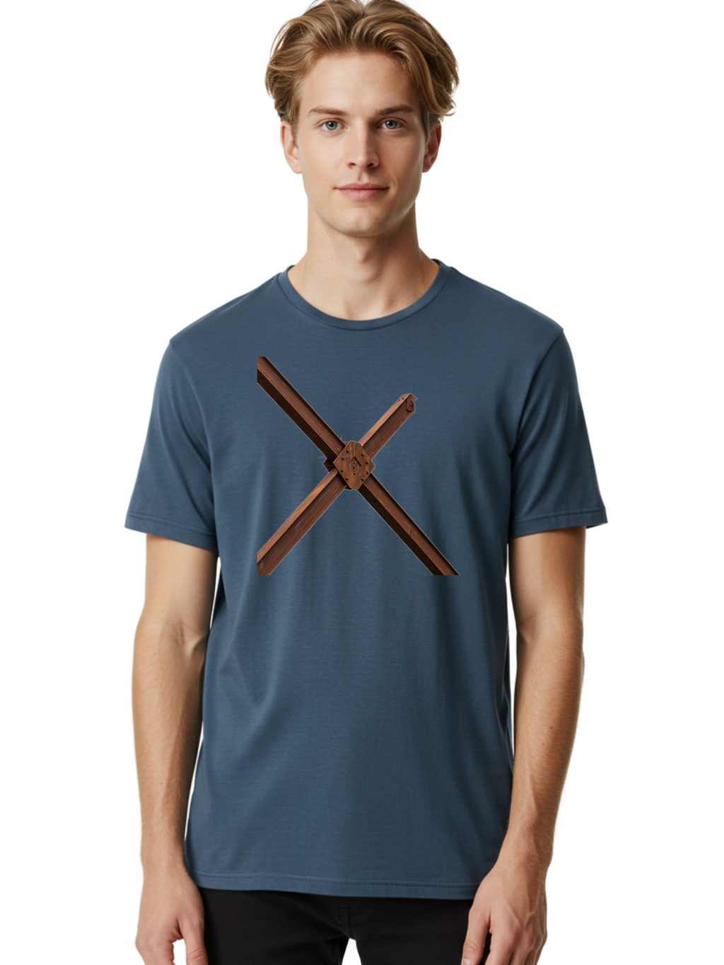 Rustic-Metal-Beams Men'S Graphic Tee, 100% Cotton, Comfortable Casual Summer Wear, Machine Washable, Vintage Camera, Old Camera, Antique Camera, Black Camera, Classic Photography, Photography Equipment, Nostalgic Device, Film Camera, Bah050