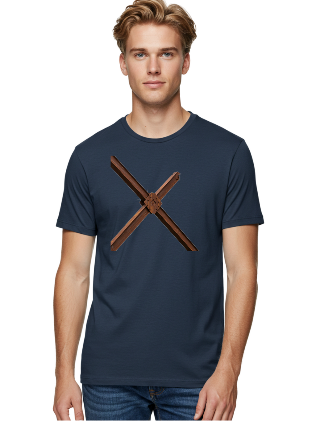Rustic-Metal-Beams Men'S Graphic Tee, 100% Cotton, Comfortable Casual Summer Wear, Machine Washable, Vintage Camera, Old Camera, Antique Camera, Black Camera, Classic Photography, Photography Equipment, Nostalgic Device, Film Camera, Bah050