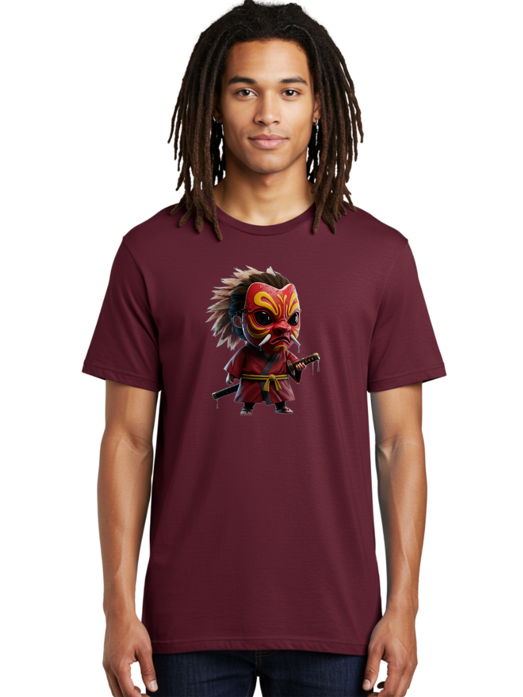Samurai-Character Men'S Graphic Tee, 100% Cotton, Comfortable Casual Summer Wear, Machine Washable, Vintage Camera, Old Camera, Antique Camera, Black Camera, Classic Photography, Photography Equipment, Nostalgic Device, Film Camera, Camera Art Bah059