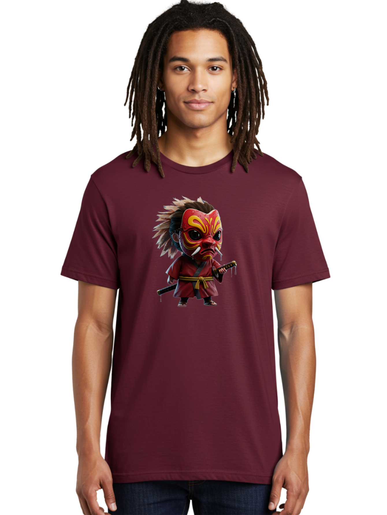 Samurai-Character Men'S Graphic Tee, 100% Cotton, Comfortable Casual Summer Wear, Machine Washable, Vintage Camera, Old Camera, Antique Camera, Black Camera, Classic Photography, Photography Equipment, Nostalgic Device, Film Camera, Camera Art Bah059