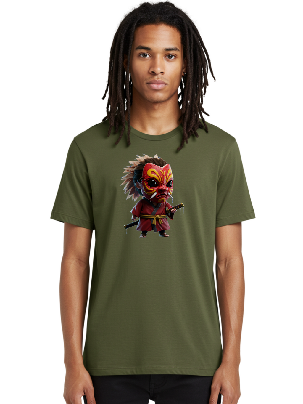 Samurai-Character Men'S Graphic Tee, 100% Cotton, Comfortable Casual Summer Wear, Machine Washable, Vintage Camera, Old Camera, Antique Camera, Black Camera, Classic Photography, Photography Equipment, Nostalgic Device, Film Camera, Camera Art Bah059