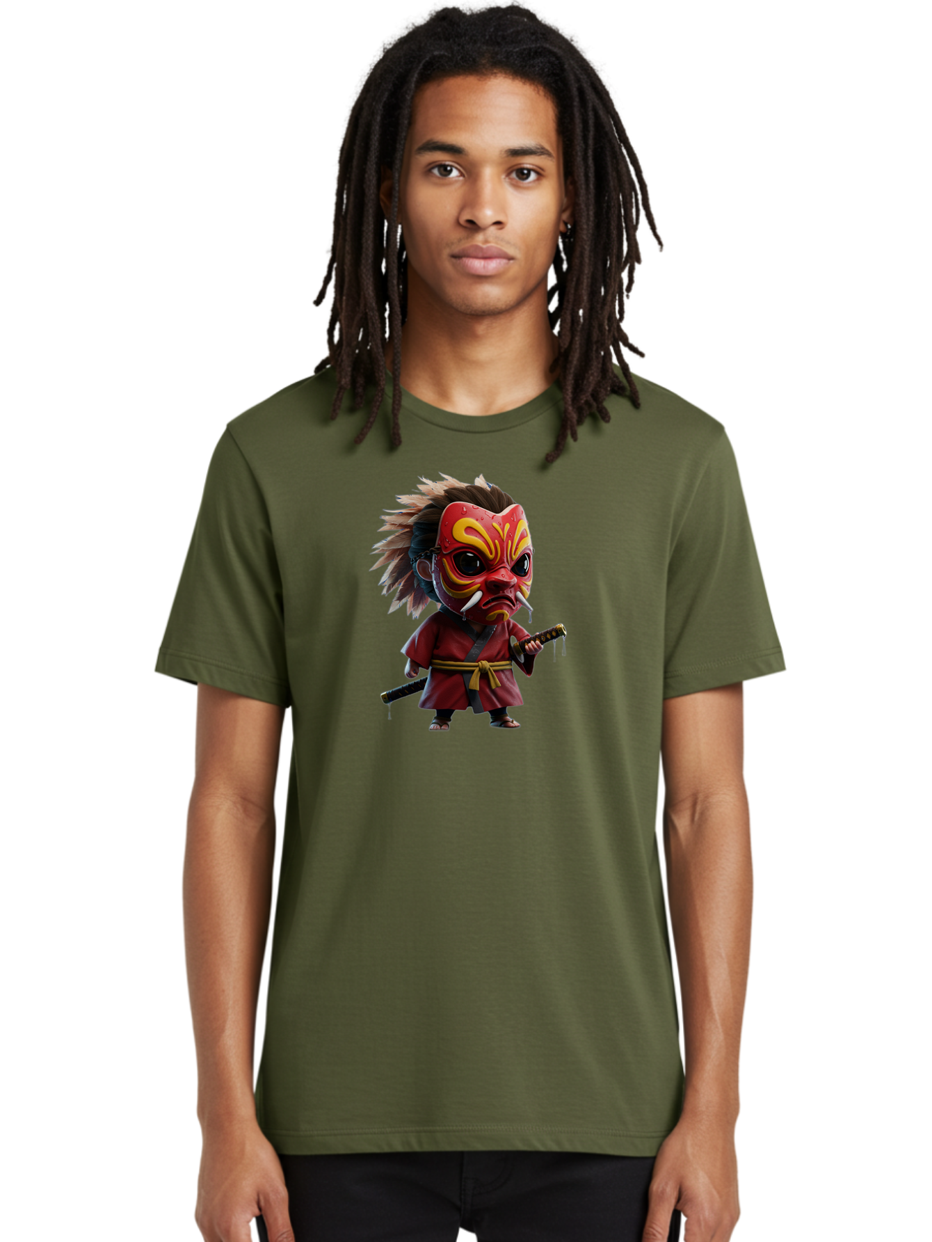 Samurai-Character Men'S Graphic Tee, 100% Cotton, Comfortable Casual Summer Wear, Machine Washable, Vintage Camera, Old Camera, Antique Camera, Black Camera, Classic Photography, Photography Equipment, Nostalgic Device, Film Camera, Camera Art Bah059