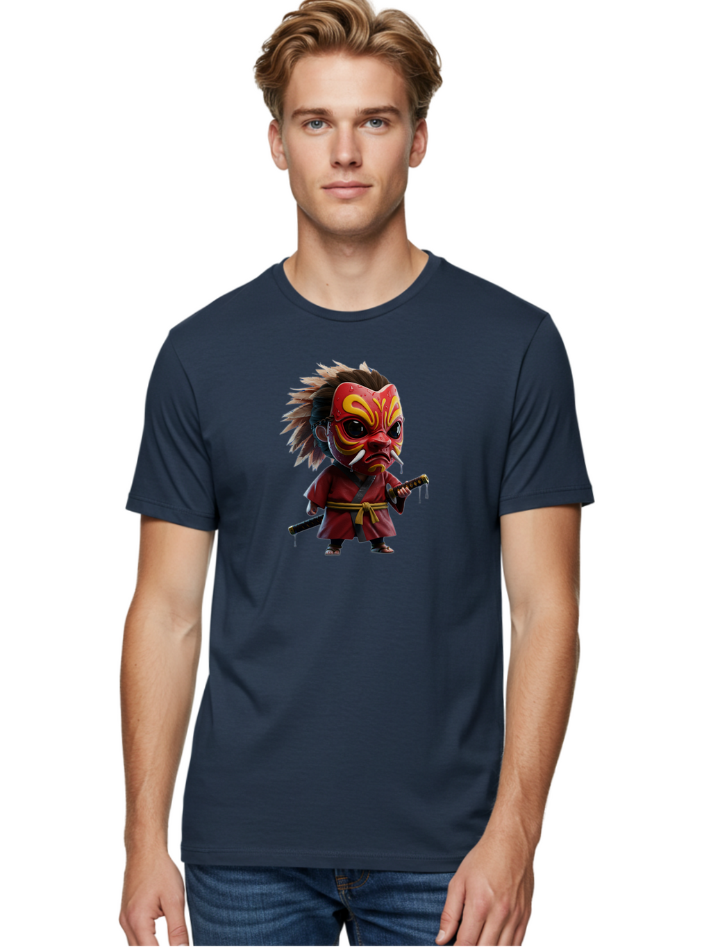 Samurai-Character Men'S Graphic Tee, 100% Cotton, Comfortable Casual Summer Wear, Machine Washable, Vintage Camera, Old Camera, Antique Camera, Black Camera, Classic Photography, Photography Equipment, Nostalgic Device, Film Camera, Camera Art Bah059