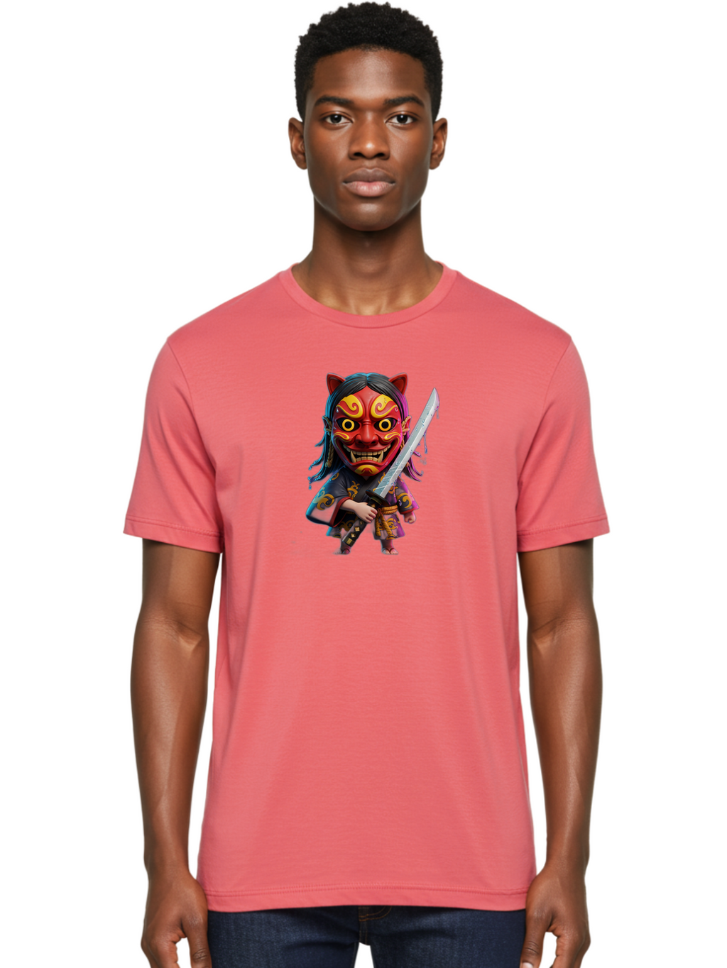 Samurai-Mask Men'S Graphic Tee, 100% Cotton, Comfortable Casual Summer Wear, Machine Washable, Vintage Camera, Old Camera, Antique Camera, Black Camera, Classic Photography, Photography Equipment, Nostalgic Device, Film Camera, Camera Art Bah060