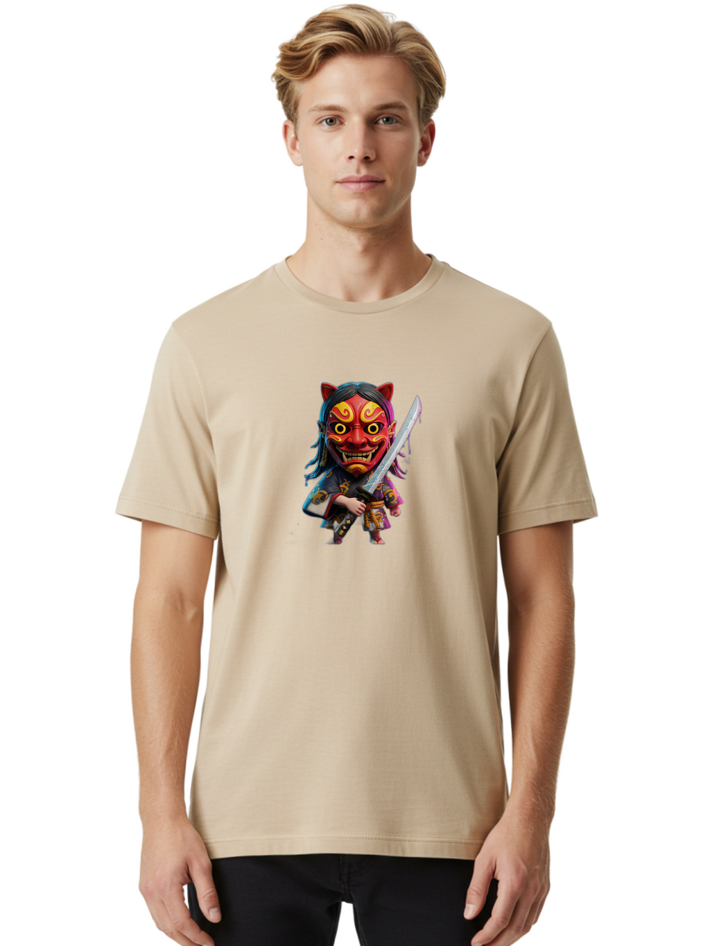 Samurai-Mask Men'S Graphic Tee, 100% Cotton, Comfortable Casual Summer Wear, Machine Washable, Vintage Camera, Old Camera, Antique Camera, Black Camera, Classic Photography, Photography Equipment, Nostalgic Device, Film Camera, Camera Art Bah060