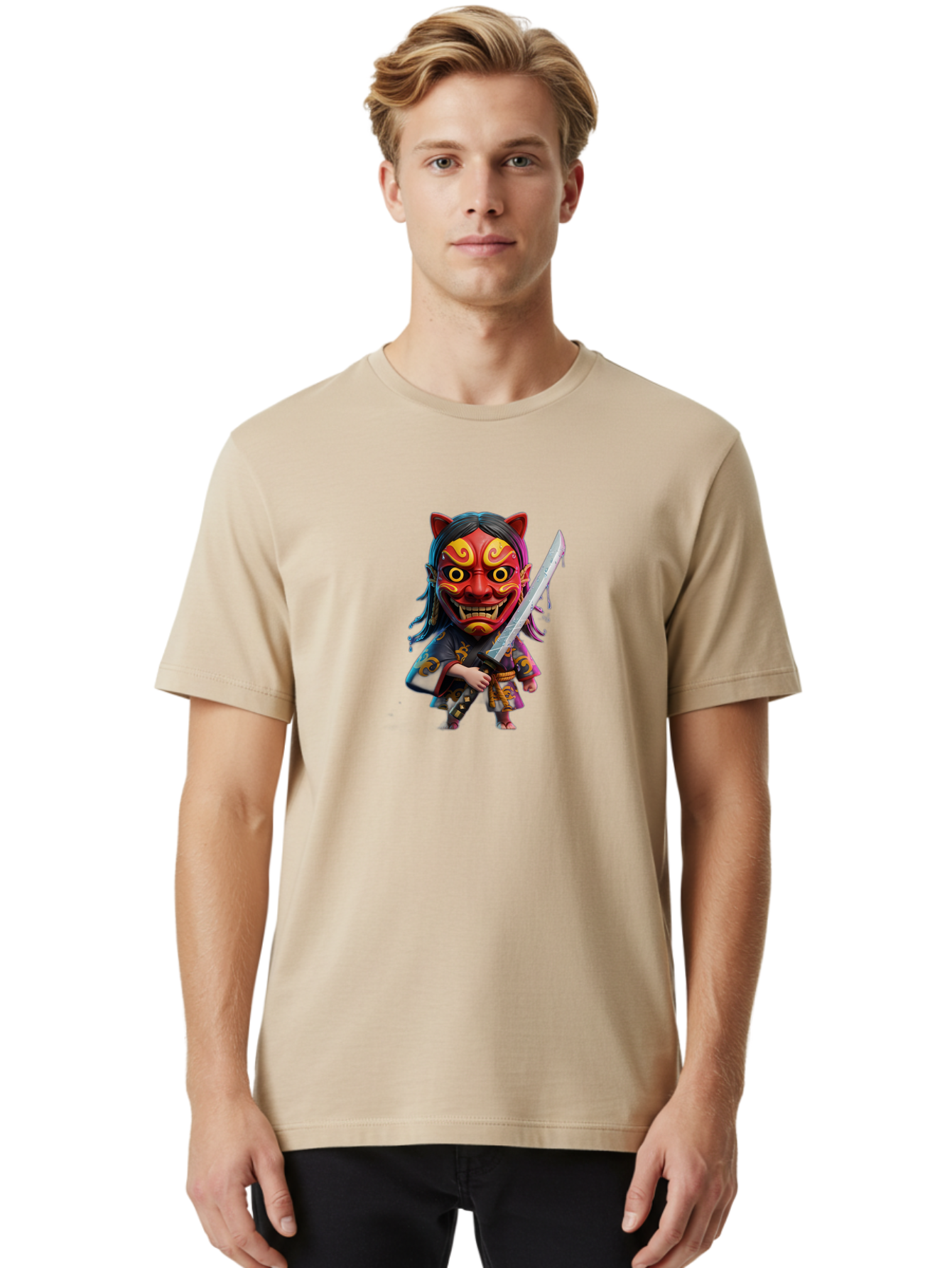 Samurai-Mask Men'S Graphic Tee, 100% Cotton, Comfortable Casual Summer Wear, Machine Washable, Vintage Camera, Old Camera, Antique Camera, Black Camera, Classic Photography, Photography Equipment, Nostalgic Device, Film Camera, Camera Art Bah060