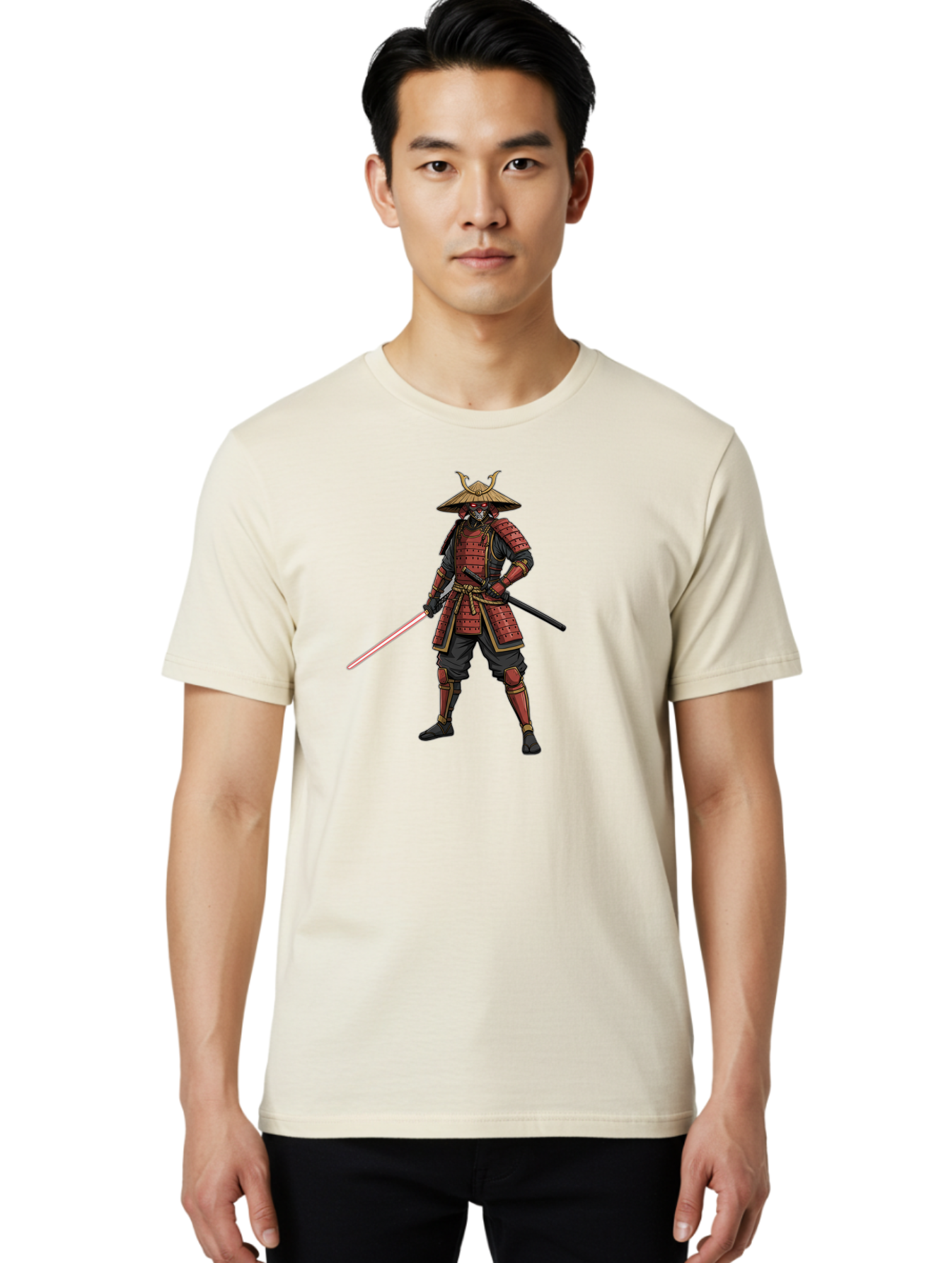Samurai-Skeleton Men'S Graphic Tee, 100% Cotton, Comfortable Casual Summer Wear, Machine Washable, Vintage Camera, Old Camera, Antique Camera, Black Camera, Classic Photography, Photography Equipment, Nostalgic Device, Film Camera, Camera Art Bah061