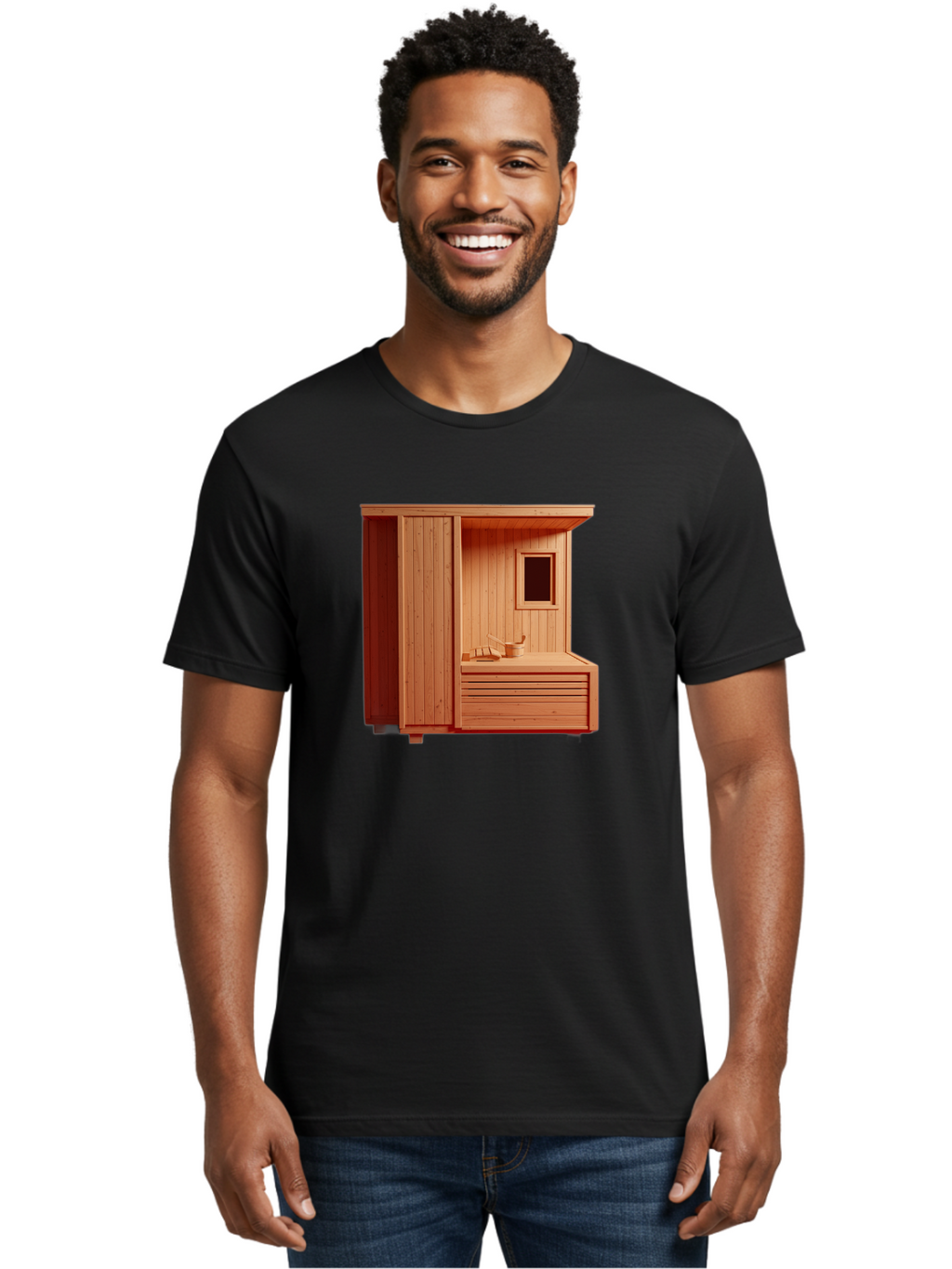 Sauna-Room Men'S Graphic Tee, 100% Cotton, Comfortable Casual Summer Wear, Machine Washable, Vintage Camera, Old Camera, Antique Camera, Black Camera, Classic Photography, Photography Equipment, Nostalgic Device, Film Camera, Camera Art Bah068