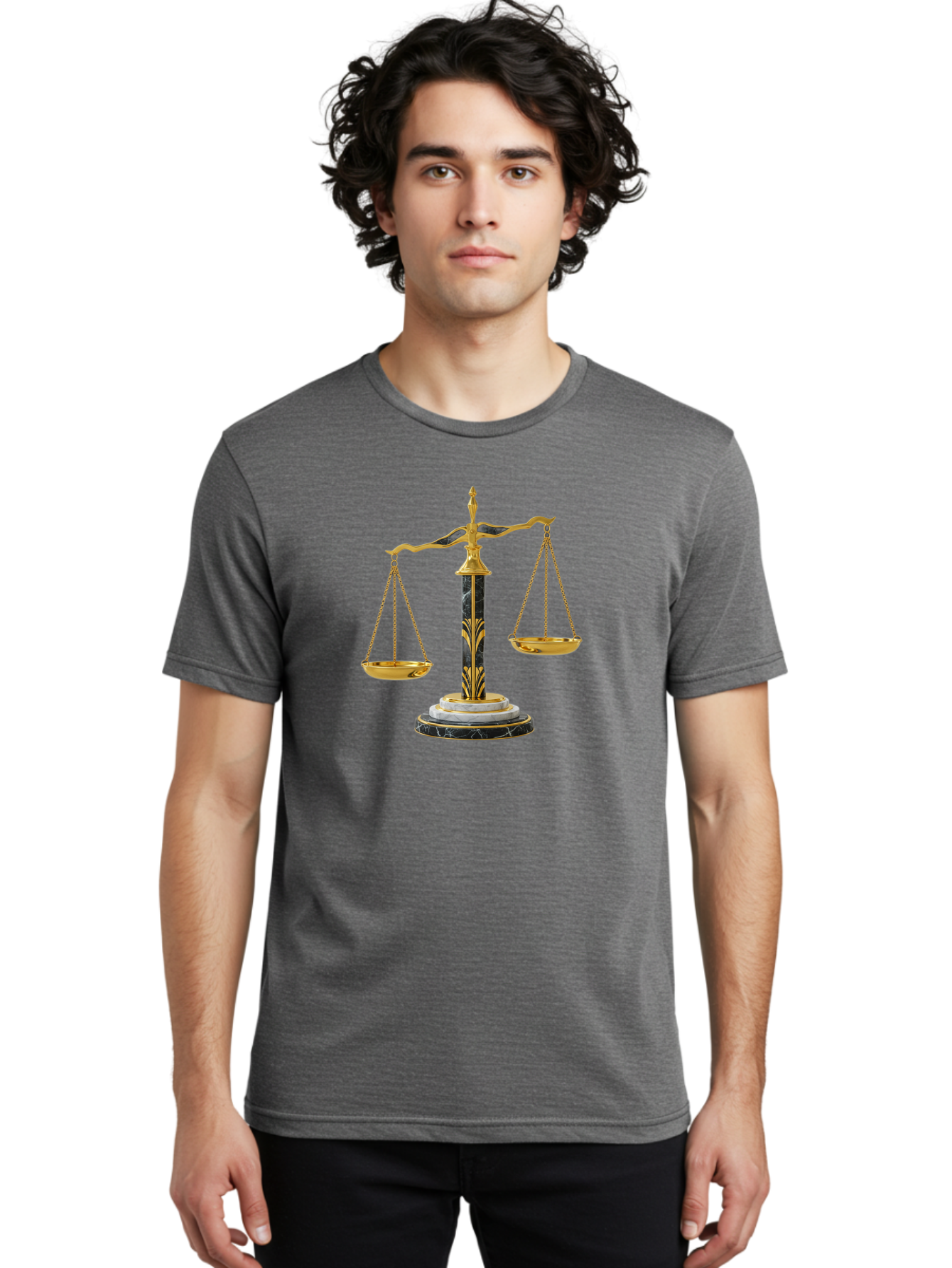 Scales-Of-Justice-3 Men'S Graphic Tee, 100% Cotton, Comfortable Casual Summer Wear, Machine Washable, Vintage Camera, Old Camera, Antique Camera, Black Camera, Classic Photography, Photography Equipment, Nostalgic Device, Film Camera, Bah072