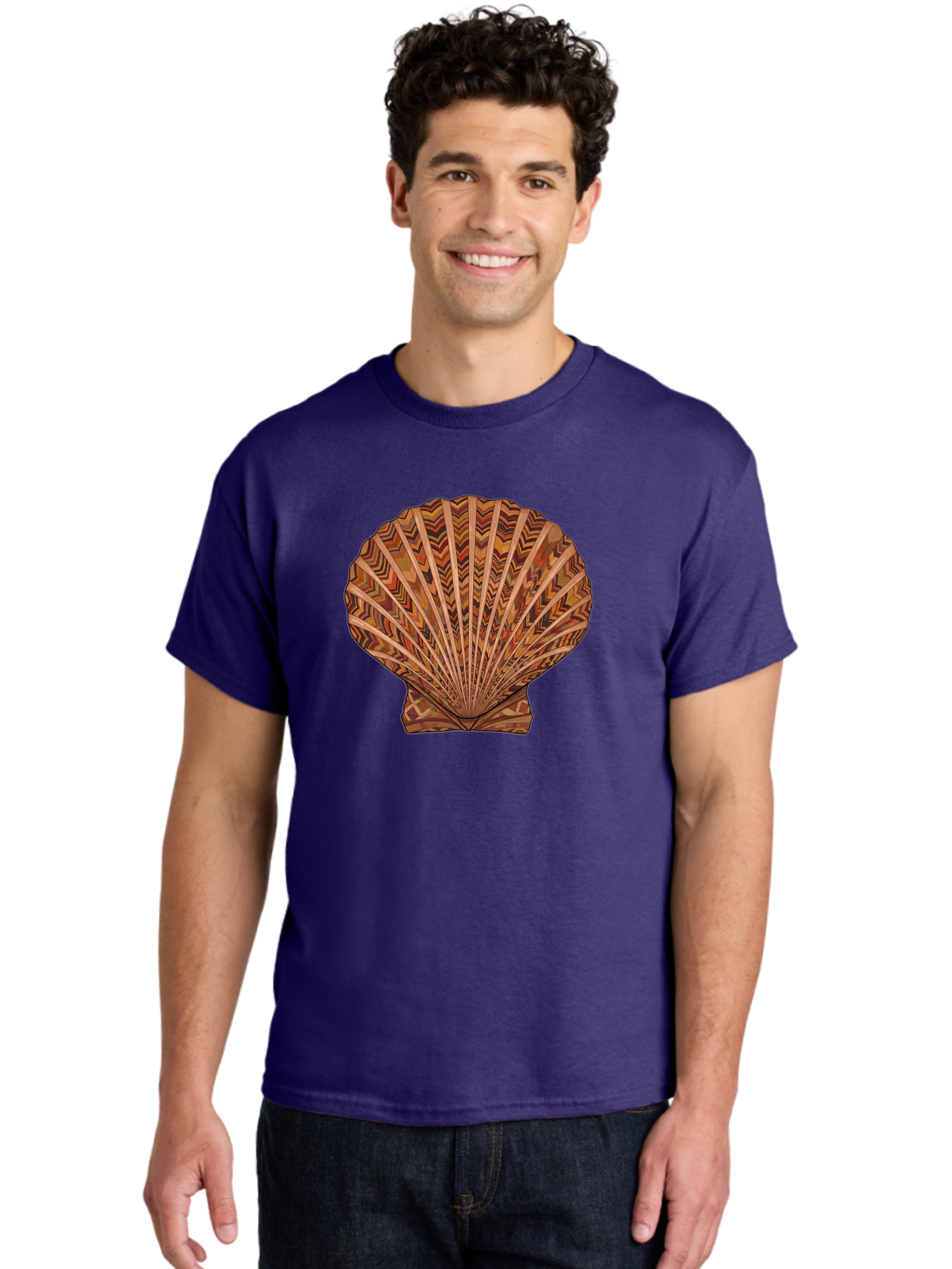 Scallop-Shell Men'S Graphic Tee, 100% Cotton, Comfortable Casual Summer Wear, Machine Washable, Vintage Camera, Old Camera, Antique Camera, Black Camera, Classic Photography, Photography Equipment, Nostalgic Device, Film Camera, Camera Art Bah074