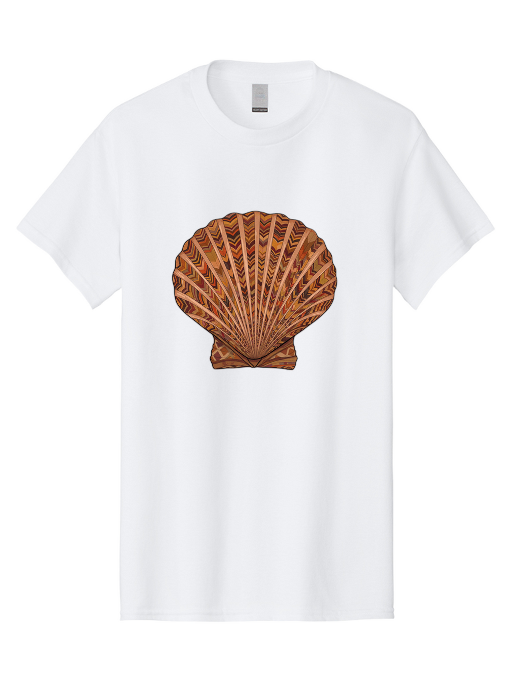 Scallop-Shell Men'S Graphic Tee, 100% Cotton, Comfortable Casual Summer Wear, Machine Washable, Vintage Camera, Old Camera, Antique Camera, Black Camera, Classic Photography, Photography Equipment, Nostalgic Device, Film Camera, Camera Art Bah074