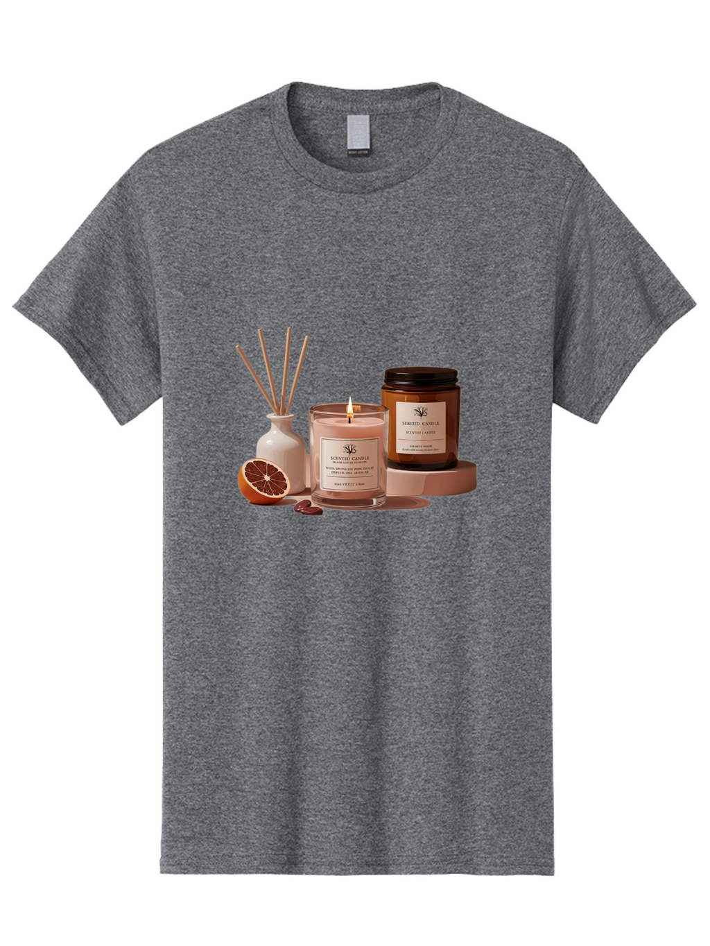 Scented-Candle-1 Men'S Graphic Tee, 100% Cotton, Comfortable Casual Summer Wear, Machine Washable, Vintage Camera, Old Camera, Antique Camera, Black Camera, Classic Photography, Photography Equipment, Nostalgic Device, Film Camera, Camera Art Bah076
