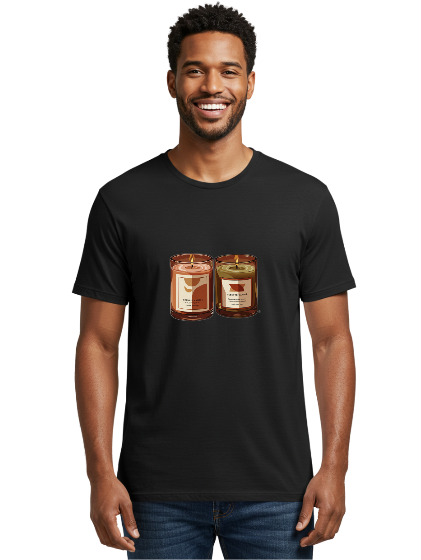 Scented-Candle Men'S Graphic Tee, 100% Cotton, Comfortable Casual Summer Wear, Machine Washable, Vintage Camera, Old Camera, Antique Camera, Black Camera, Classic Photography, Photography Equipment, Nostalgic Device, Film Camera, Camera Art Bah077