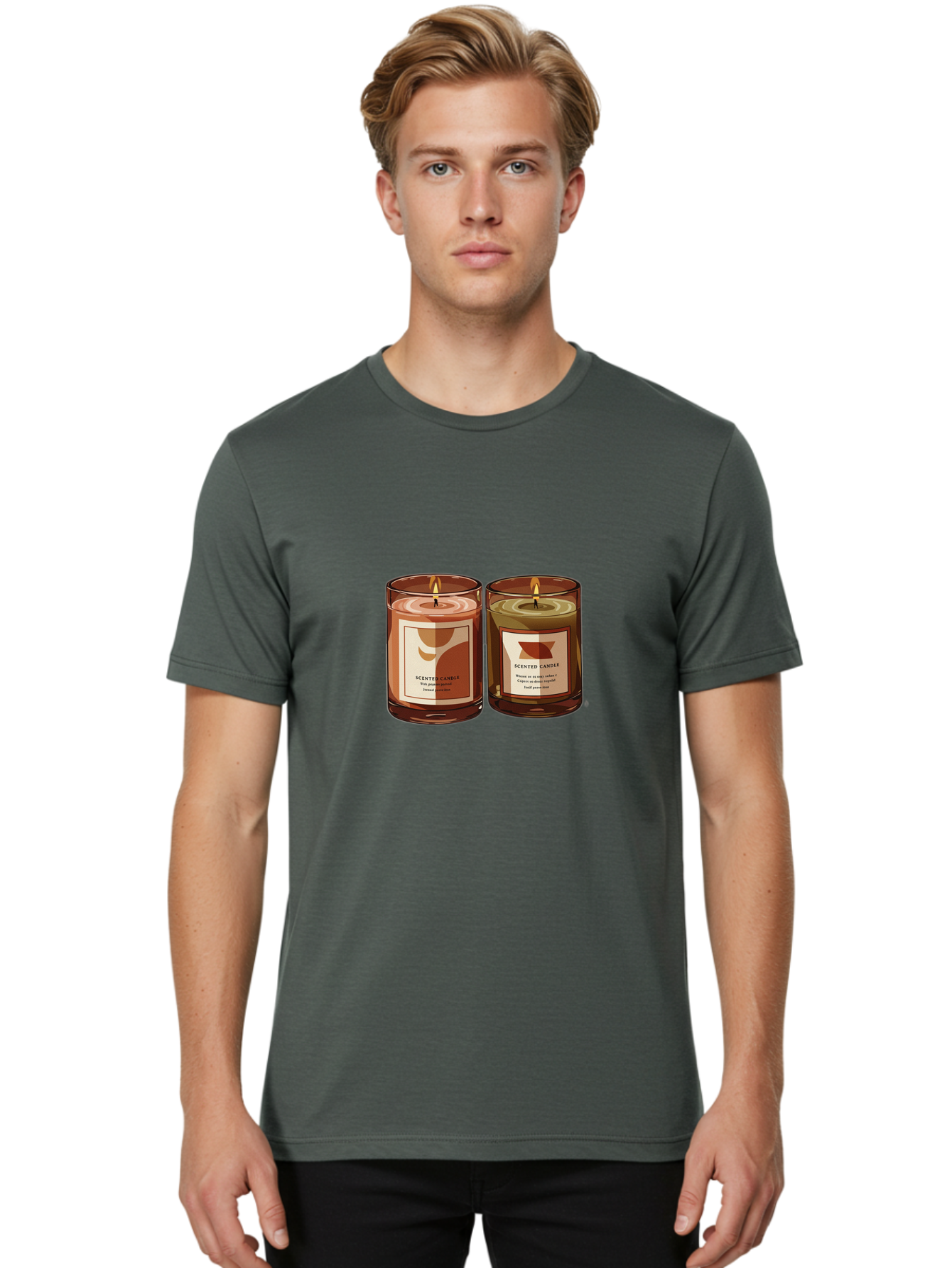 Scented-Candle Men'S Graphic Tee, 100% Cotton, Comfortable Casual Summer Wear, Machine Washable, Vintage Camera, Old Camera, Antique Camera, Black Camera, Classic Photography, Photography Equipment, Nostalgic Device, Film Camera, Camera Art Bah077