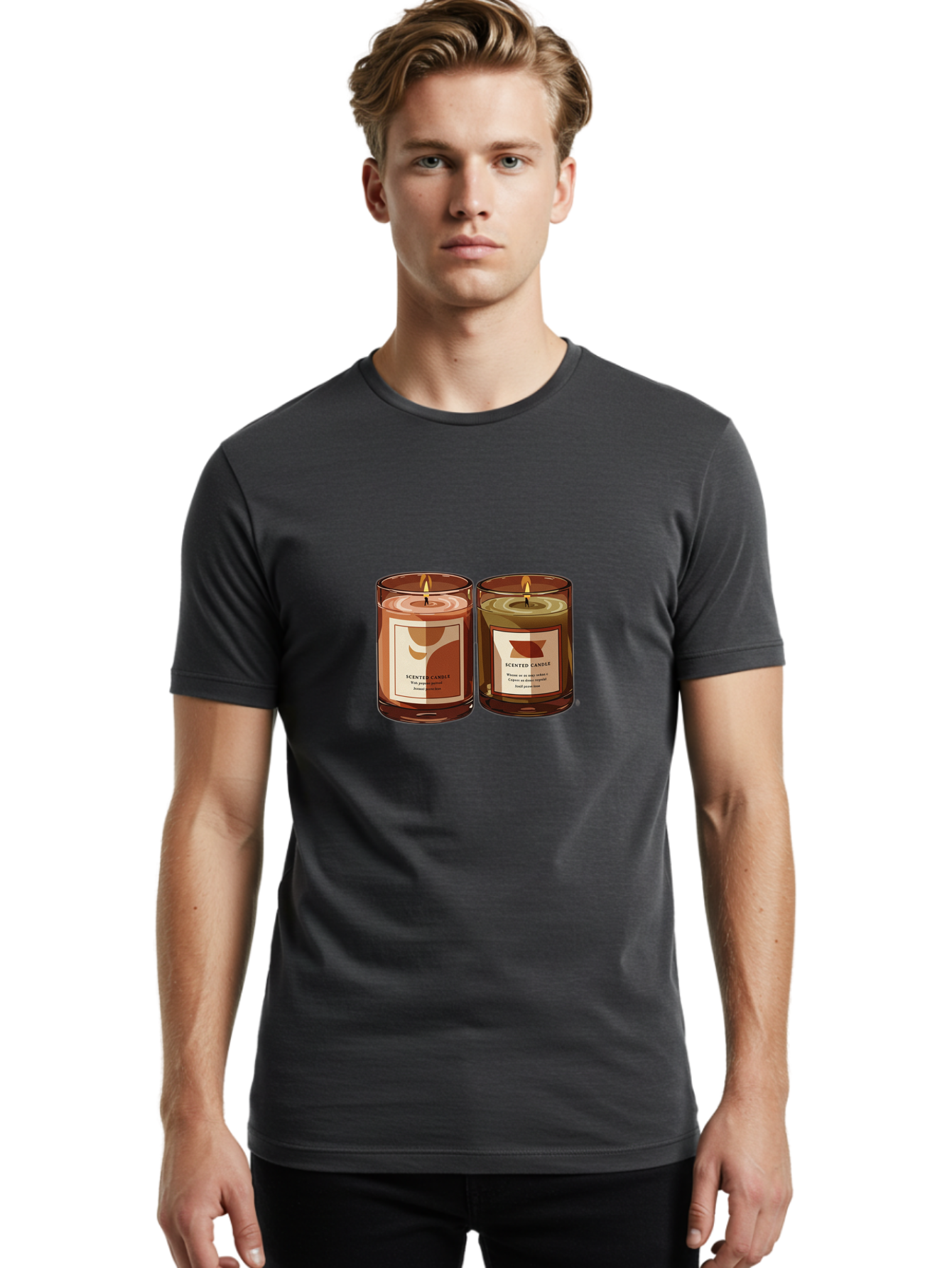 Scented-Candle Men'S Graphic Tee, 100% Cotton, Comfortable Casual Summer Wear, Machine Washable, Vintage Camera, Old Camera, Antique Camera, Black Camera, Classic Photography, Photography Equipment, Nostalgic Device, Film Camera, Camera Art Bah077