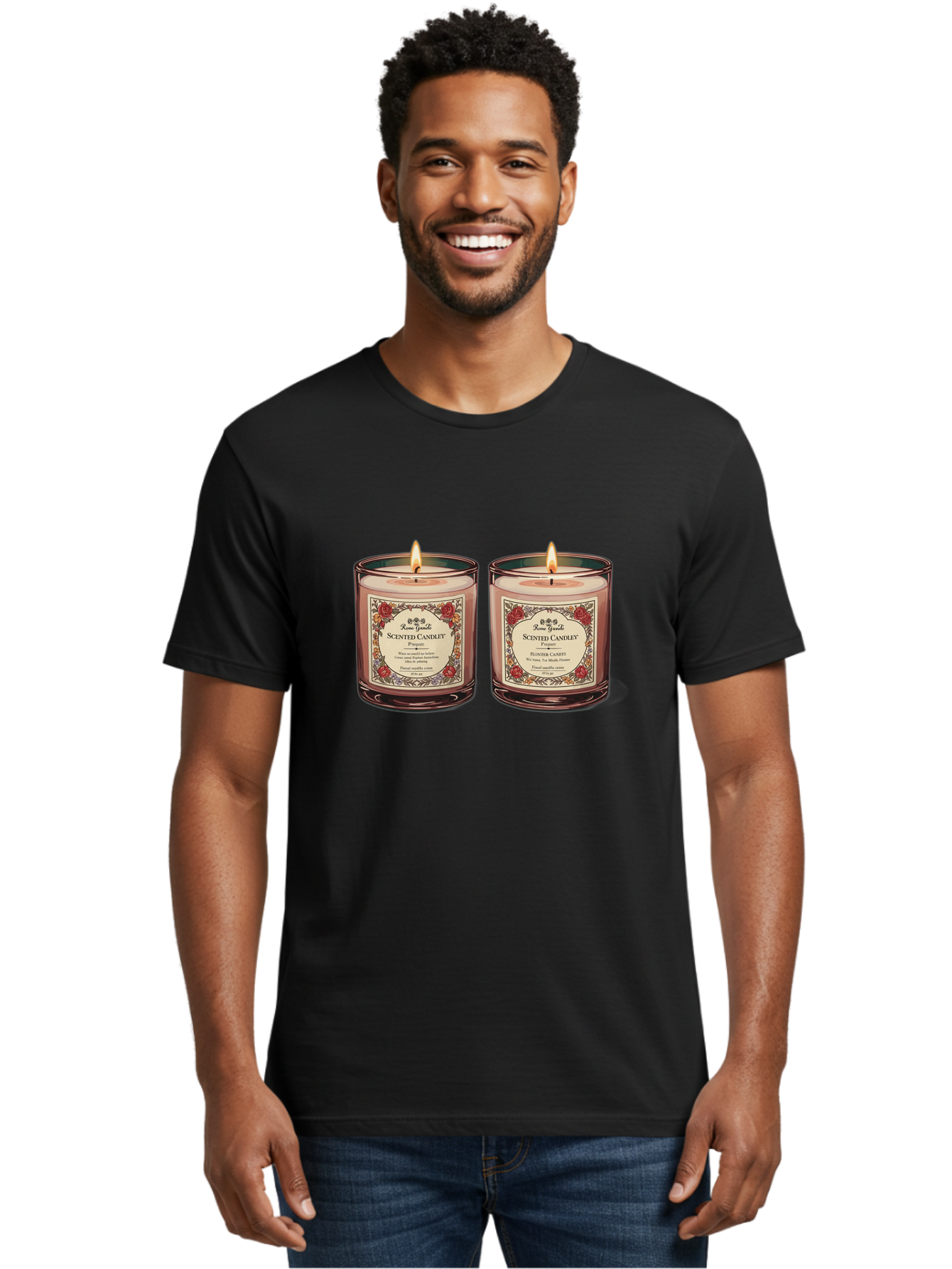 Scented-Candles Men'S Graphic Tee, 100% Cotton, Comfortable Casual Summer Wear, Machine Washable, Vintage Camera, Old Camera, Antique Camera, Black Camera, Classic Photography, Photography Equipment, Nostalgic Device, Film Camera, Camera Art Bah078