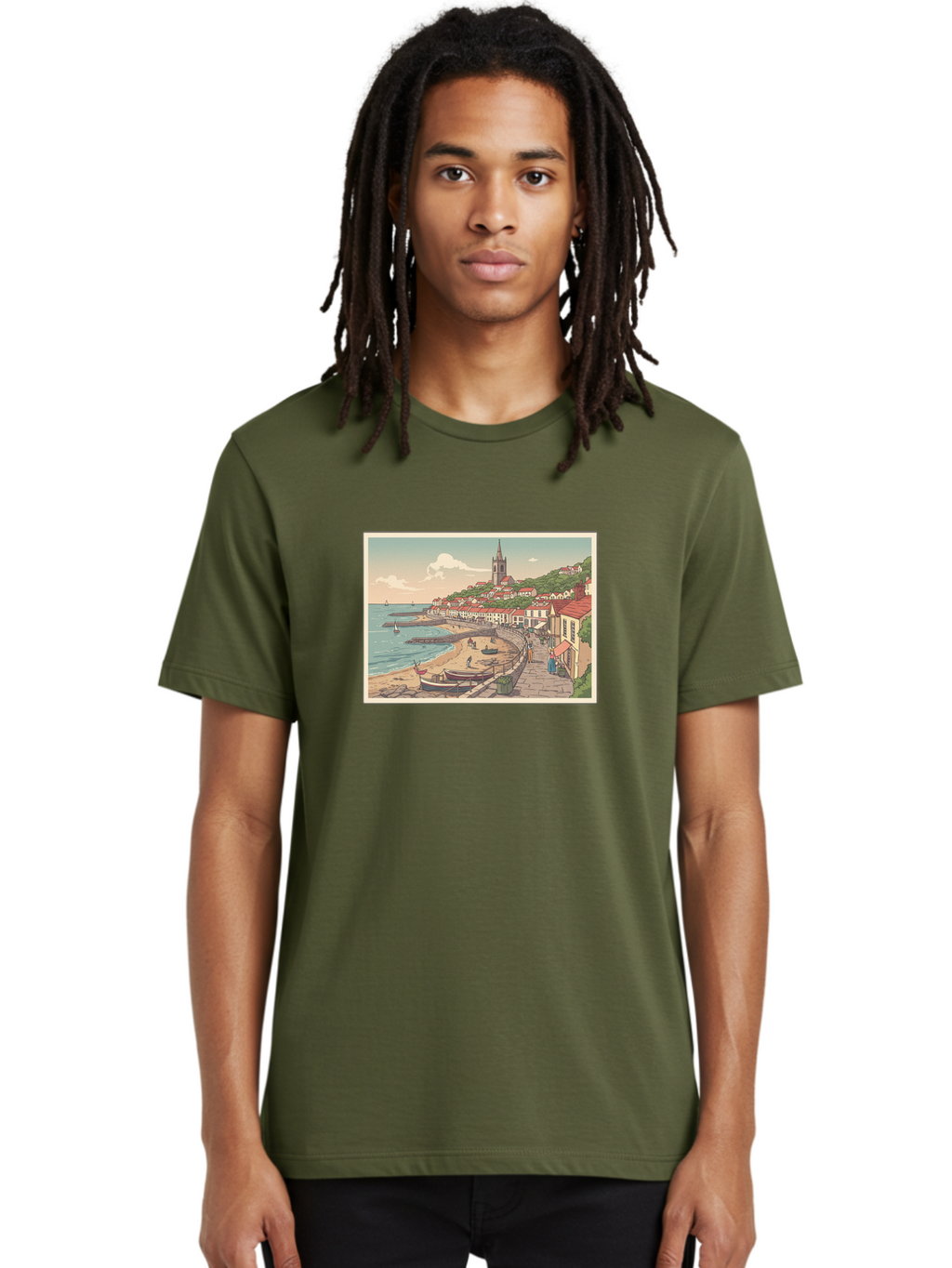 Seaside-Village Men'S Graphic Tee, 100% Cotton, Comfortable Casual Summer Wear, Machine Washable, Vintage Camera, Old Camera, Antique Camera, Black Camera, Classic Photography, Photography Equipment, Nostalgic Device, Film Camera, Camera Art Bah083