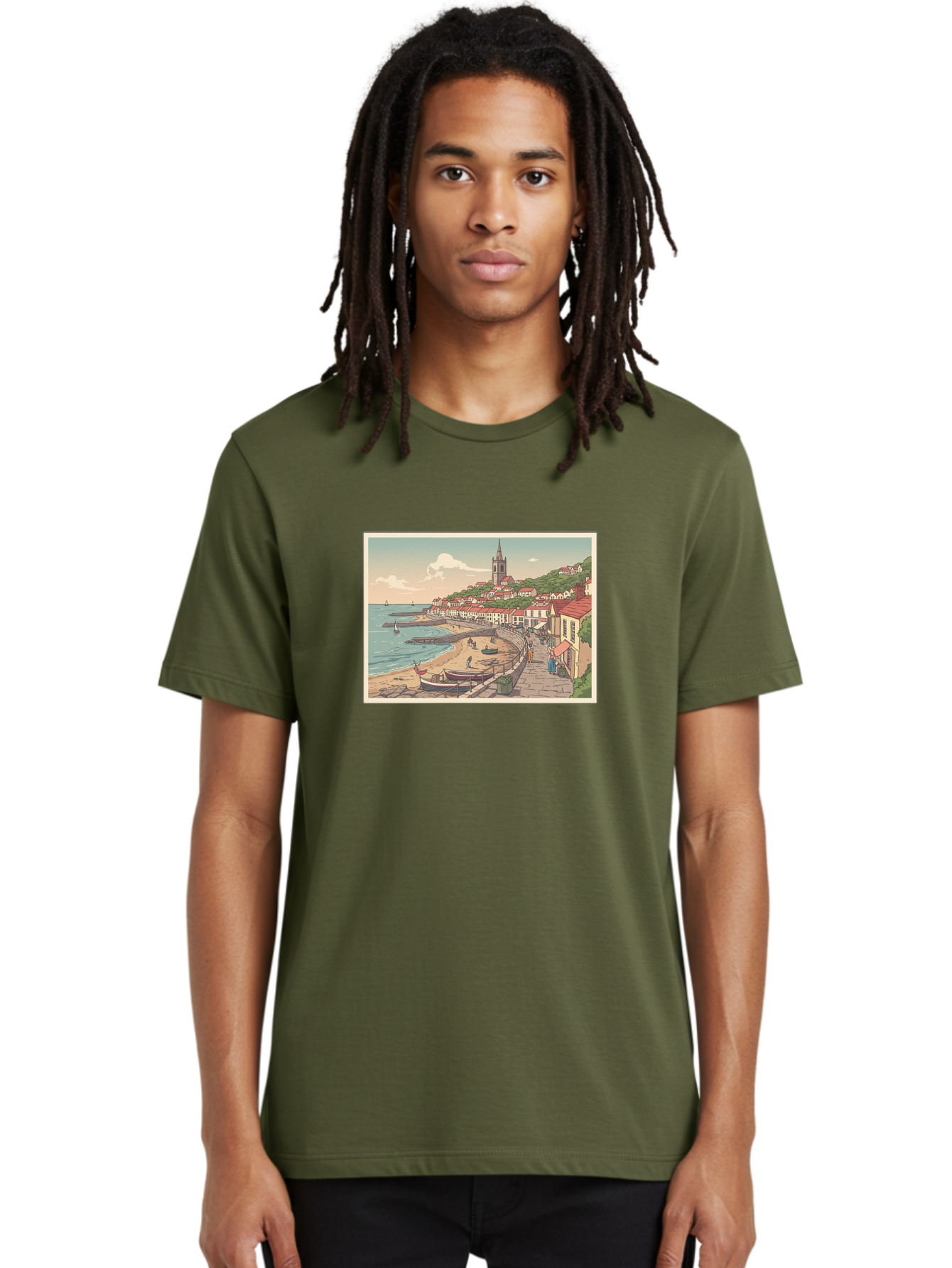 Seaside-Village Men'S Graphic Tee, 100% Cotton, Comfortable Casual Summer Wear, Machine Washable, Vintage Camera, Old Camera, Antique Camera, Black Camera, Classic Photography, Photography Equipment, Nostalgic Device, Film Camera, Camera Art Bah083