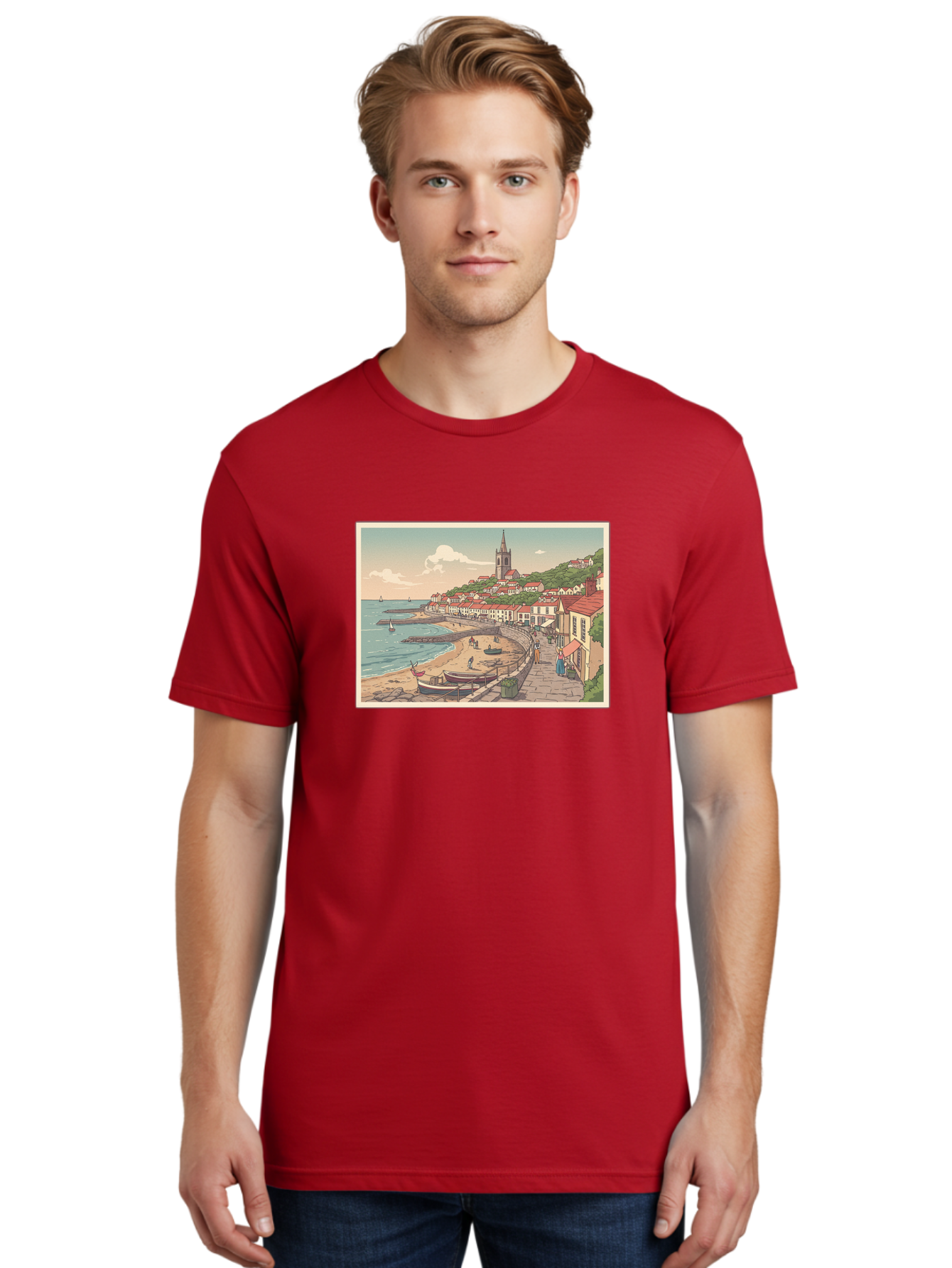 Seaside-Village Men'S Graphic Tee, 100% Cotton, Comfortable Casual Summer Wear, Machine Washable, Vintage Camera, Old Camera, Antique Camera, Black Camera, Classic Photography, Photography Equipment, Nostalgic Device, Film Camera, Camera Art Bah083