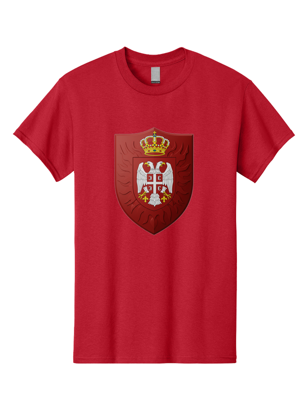 Serbian-Coat-Of-Arms-1 Men'S Graphic Tee, 100% Cotton, Comfortable Casual Summer Wear, Machine Washable, Vintage Camera, Old Camera, Antique Camera, Black Camera, Classic Photography, Photography Equipment, Nostalgic Device, Film Camera, Bah085