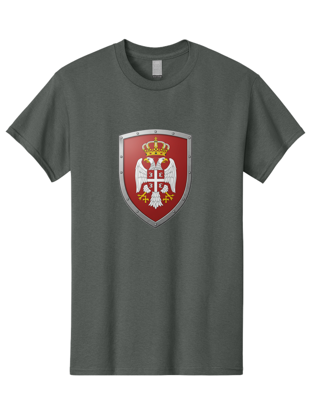 Serbian-Coat-Of-Arms Men'S Graphic Tee, 100% Cotton, Comfortable Casual Summer Wear, Machine Washable, Vintage Camera, Old Camera, Antique Camera, Black Camera, Classic Photography, Photography Equipment, Nostalgic Device, Film Camera, Bah087