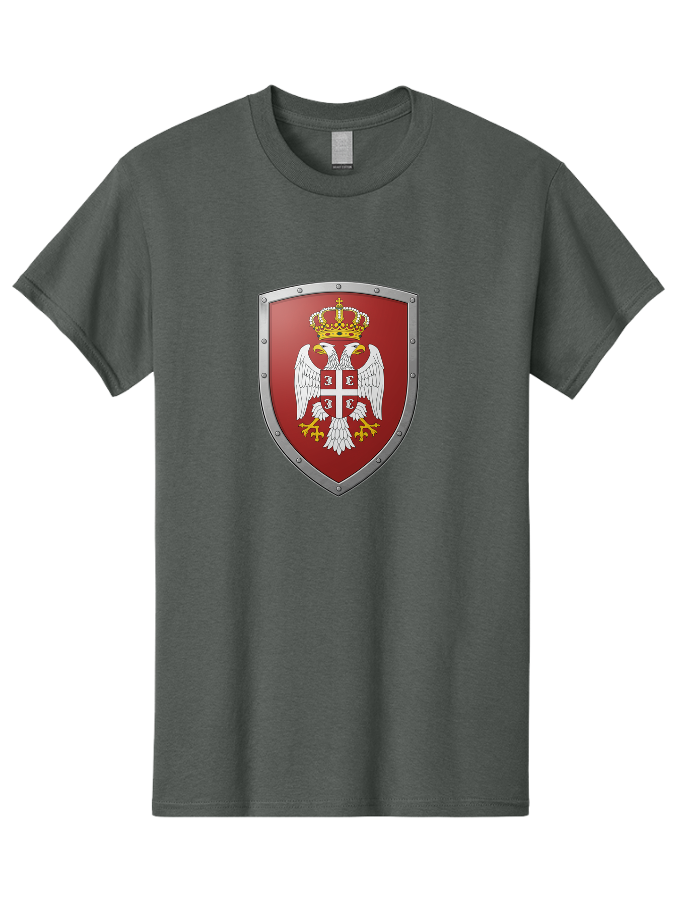 Serbian-Coat-Of-Arms Men'S Graphic Tee, 100% Cotton, Comfortable Casual Summer Wear, Machine Washable, Vintage Camera, Old Camera, Antique Camera, Black Camera, Classic Photography, Photography Equipment, Nostalgic Device, Film Camera, Bah087