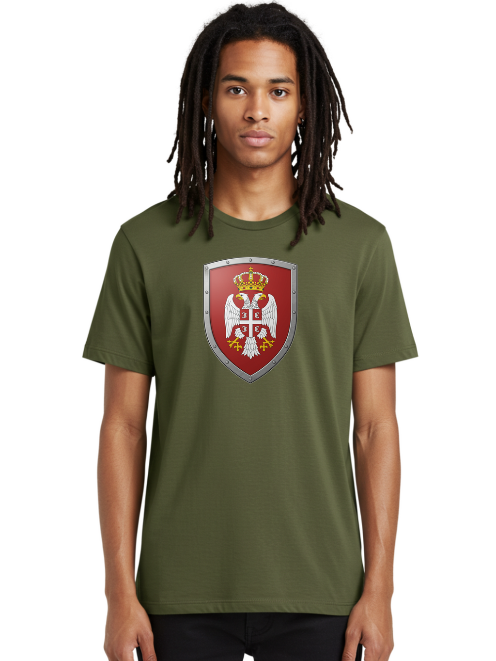 Serbian-Coat-Of-Arms Men'S Graphic Tee, 100% Cotton, Comfortable Casual Summer Wear, Machine Washable, Vintage Camera, Old Camera, Antique Camera, Black Camera, Classic Photography, Photography Equipment, Nostalgic Device, Film Camera, Bah087
