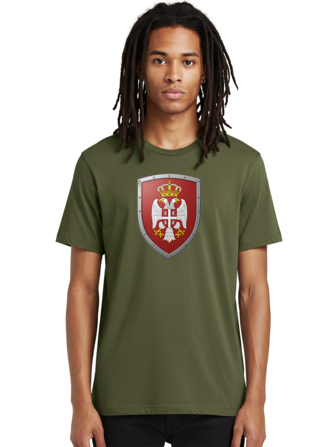 Serbian-Coat-Of-Arms Men'S Graphic Tee, 100% Cotton, Comfortable Casual Summer Wear, Machine Washable, Vintage Camera, Old Camera, Antique Camera, Black Camera, Classic Photography, Photography Equipment, Nostalgic Device, Film Camera, Bah087