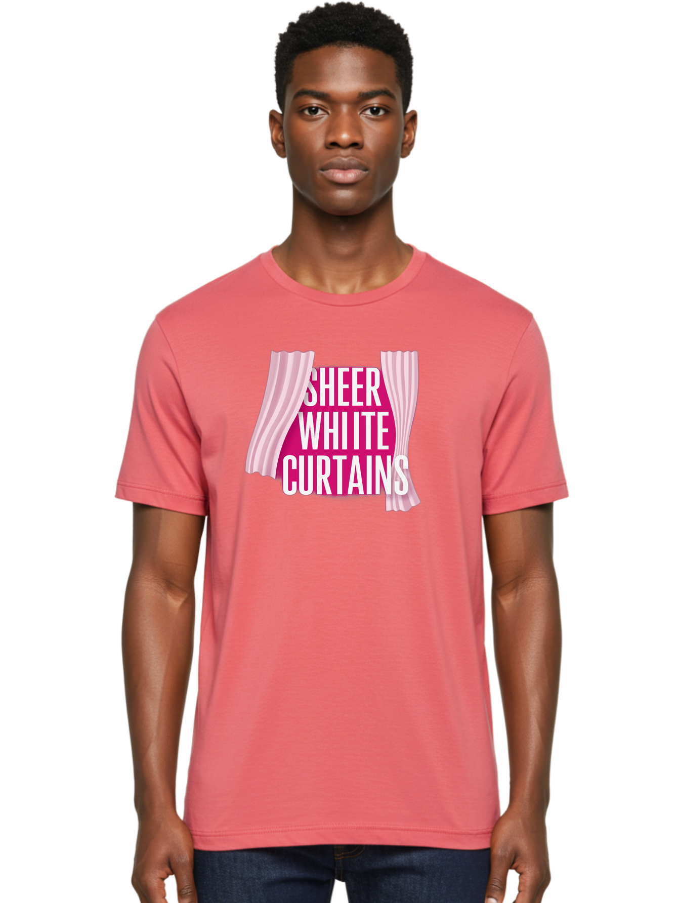 Sheer-White-Curtains Men'S Graphic Tee, 100% Cotton, Comfortable Casual Summer Wear, Machine Washable, Vintage Camera, Old Camera, Antique Camera, Black Camera, Classic Photography, Photography Equipment, Nostalgic Device, Film Camera, Bah094