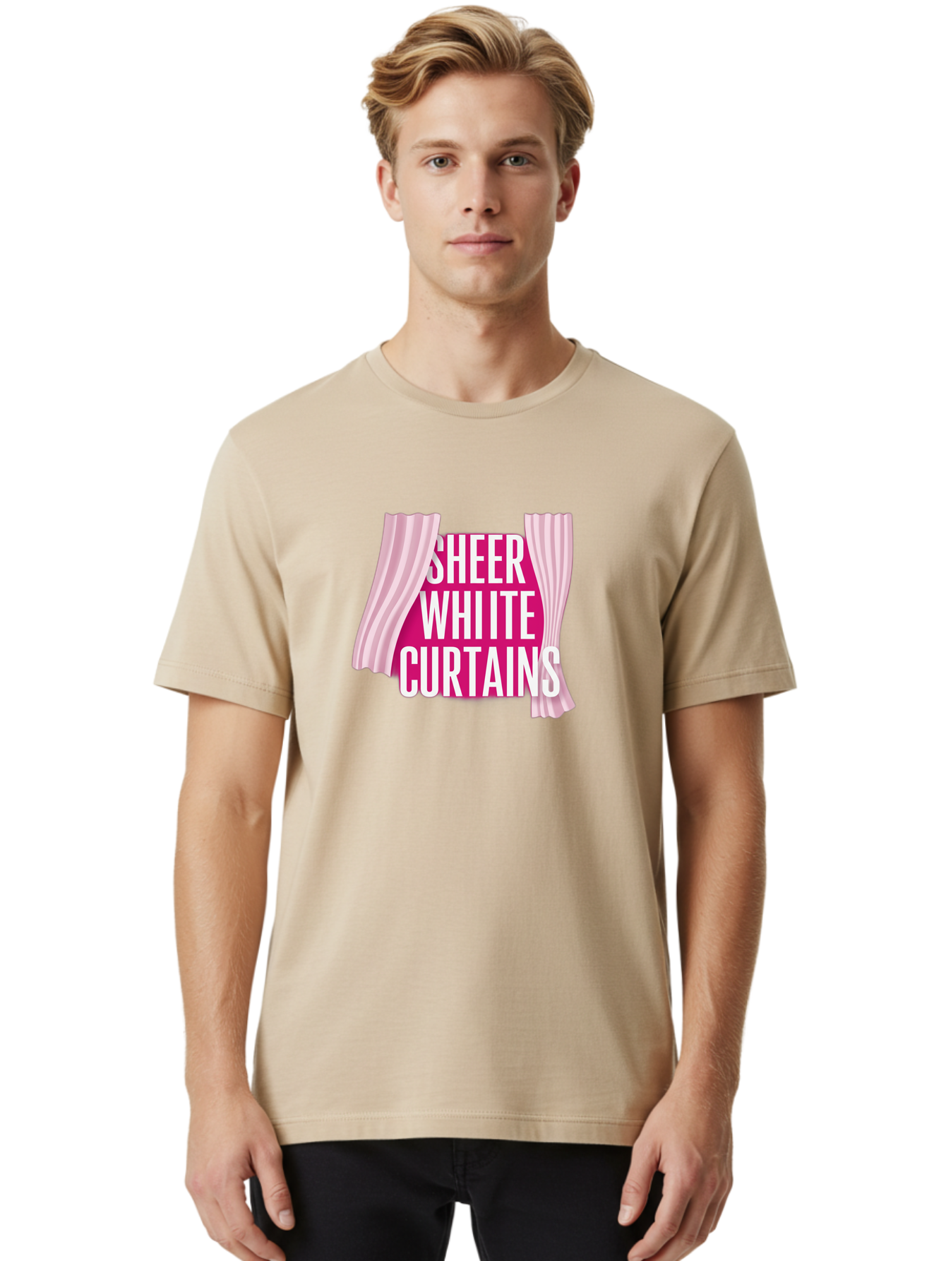Sheer-White-Curtains Men'S Graphic Tee, 100% Cotton, Comfortable Casual Summer Wear, Machine Washable, Vintage Camera, Old Camera, Antique Camera, Black Camera, Classic Photography, Photography Equipment, Nostalgic Device, Film Camera, Bah094