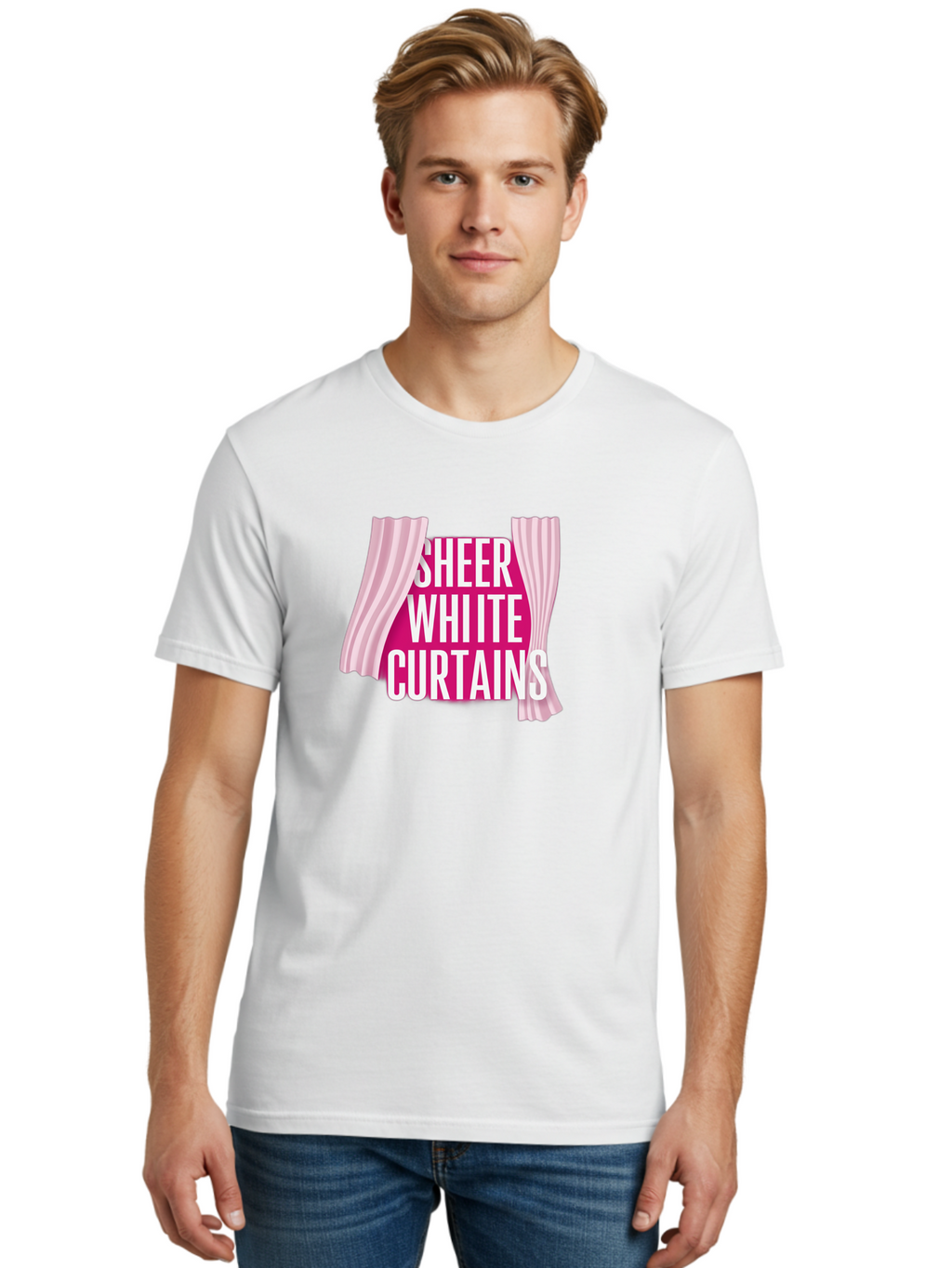 Sheer-White-Curtains Men'S Graphic Tee, 100% Cotton, Comfortable Casual Summer Wear, Machine Washable, Vintage Camera, Old Camera, Antique Camera, Black Camera, Classic Photography, Photography Equipment, Nostalgic Device, Film Camera, Bah094