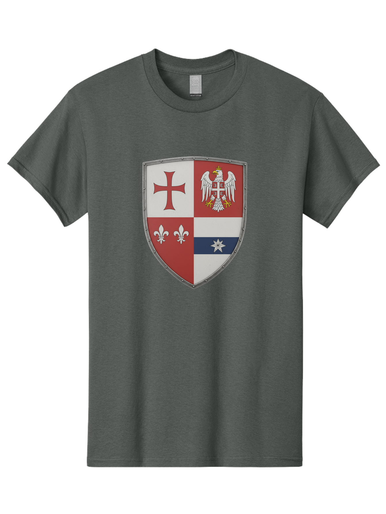 Shield-Coat-Of-Arms Men'S Graphic Tee, 100% Cotton, Comfortable Casual Summer Wear, Machine Washable, Vintage Camera, Old Camera, Antique Camera, Black Camera, Classic Photography, Photography Equipment, Nostalgic Device, Film Camera, Bah095