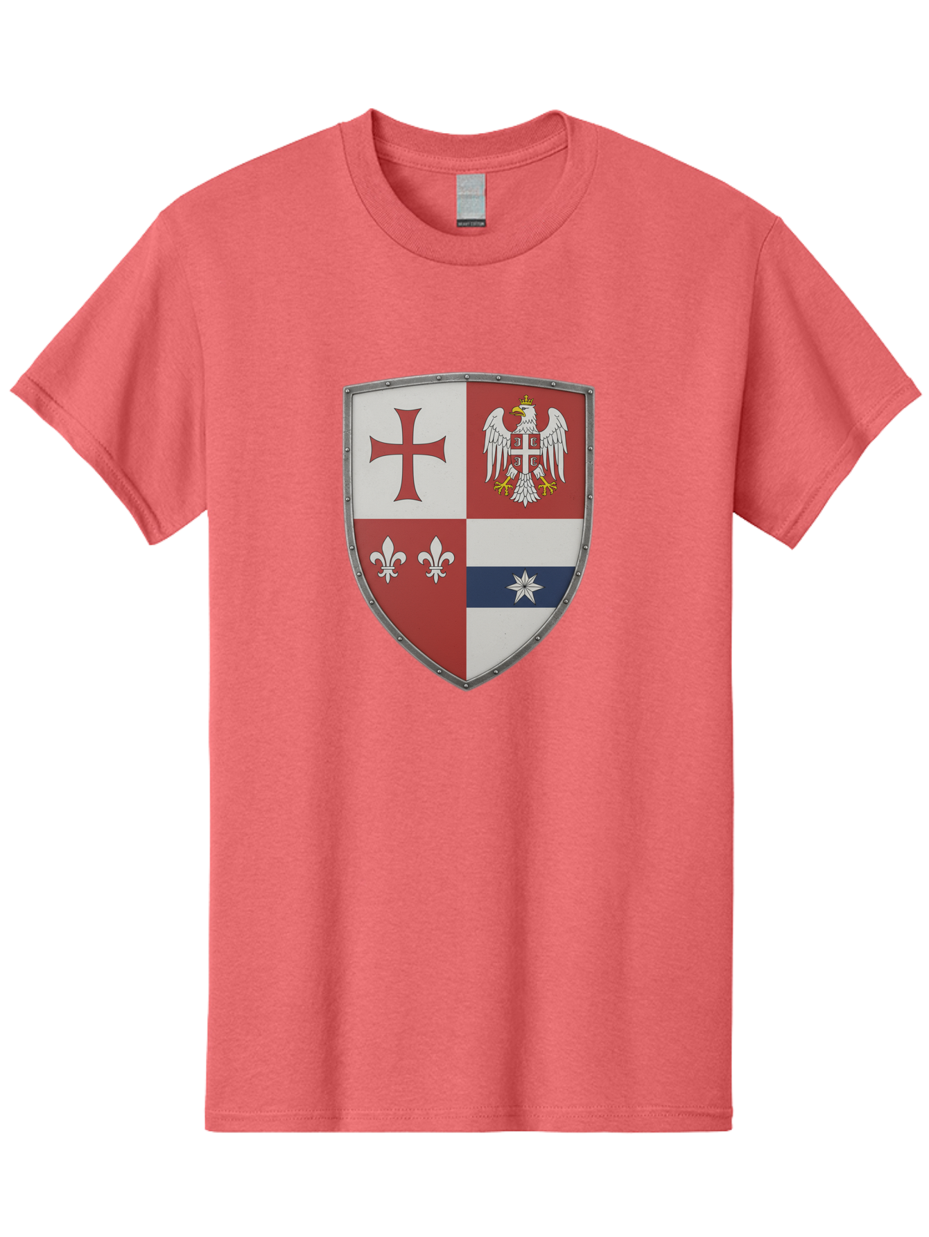 Shield-Coat-Of-Arms Men'S Graphic Tee, 100% Cotton, Comfortable Casual Summer Wear, Machine Washable, Vintage Camera, Old Camera, Antique Camera, Black Camera, Classic Photography, Photography Equipment, Nostalgic Device, Film Camera, Bah095