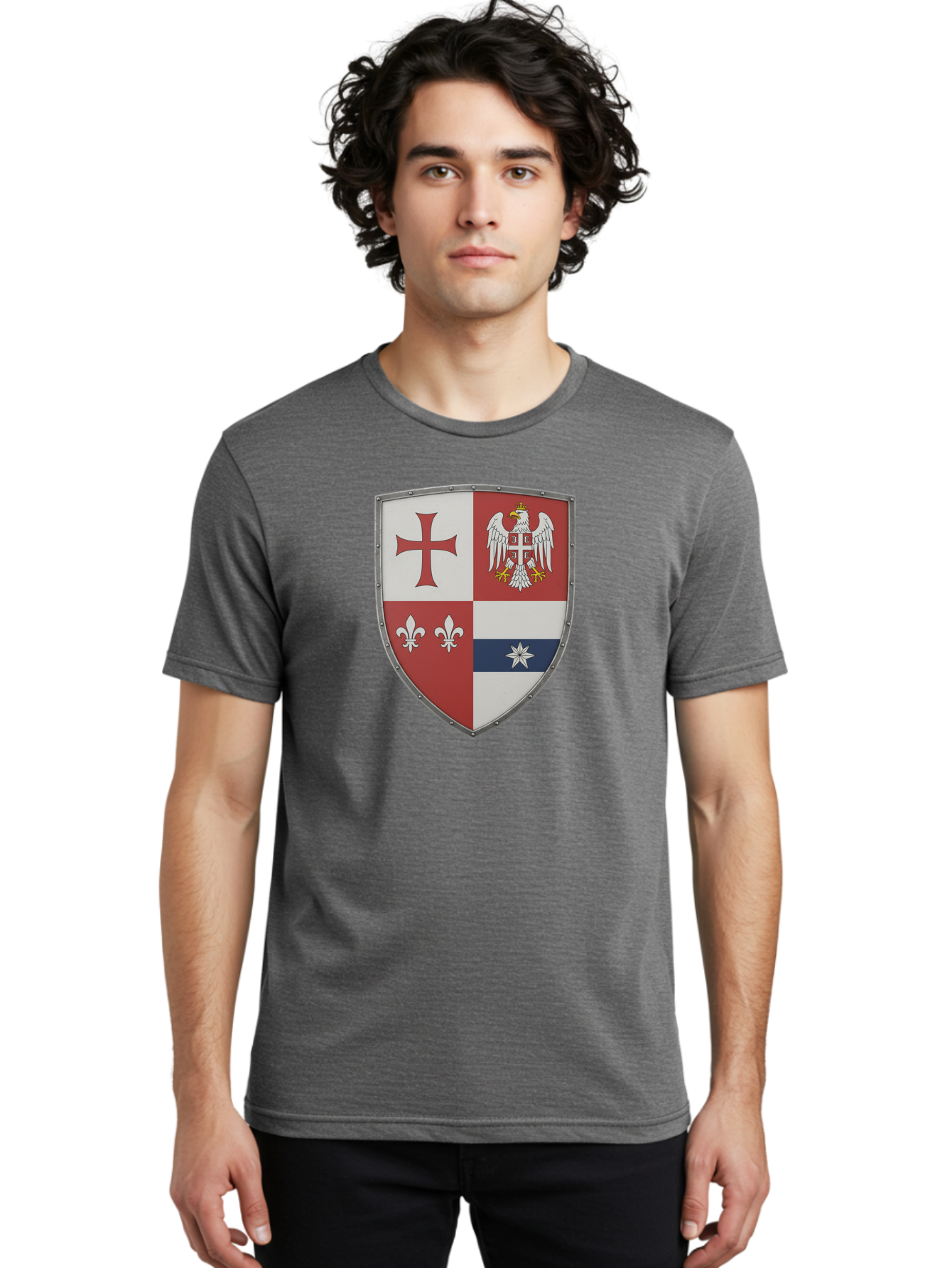Shield-Coat-Of-Arms Men'S Graphic Tee, 100% Cotton, Comfortable Casual Summer Wear, Machine Washable, Vintage Camera, Old Camera, Antique Camera, Black Camera, Classic Photography, Photography Equipment, Nostalgic Device, Film Camera, Bah095