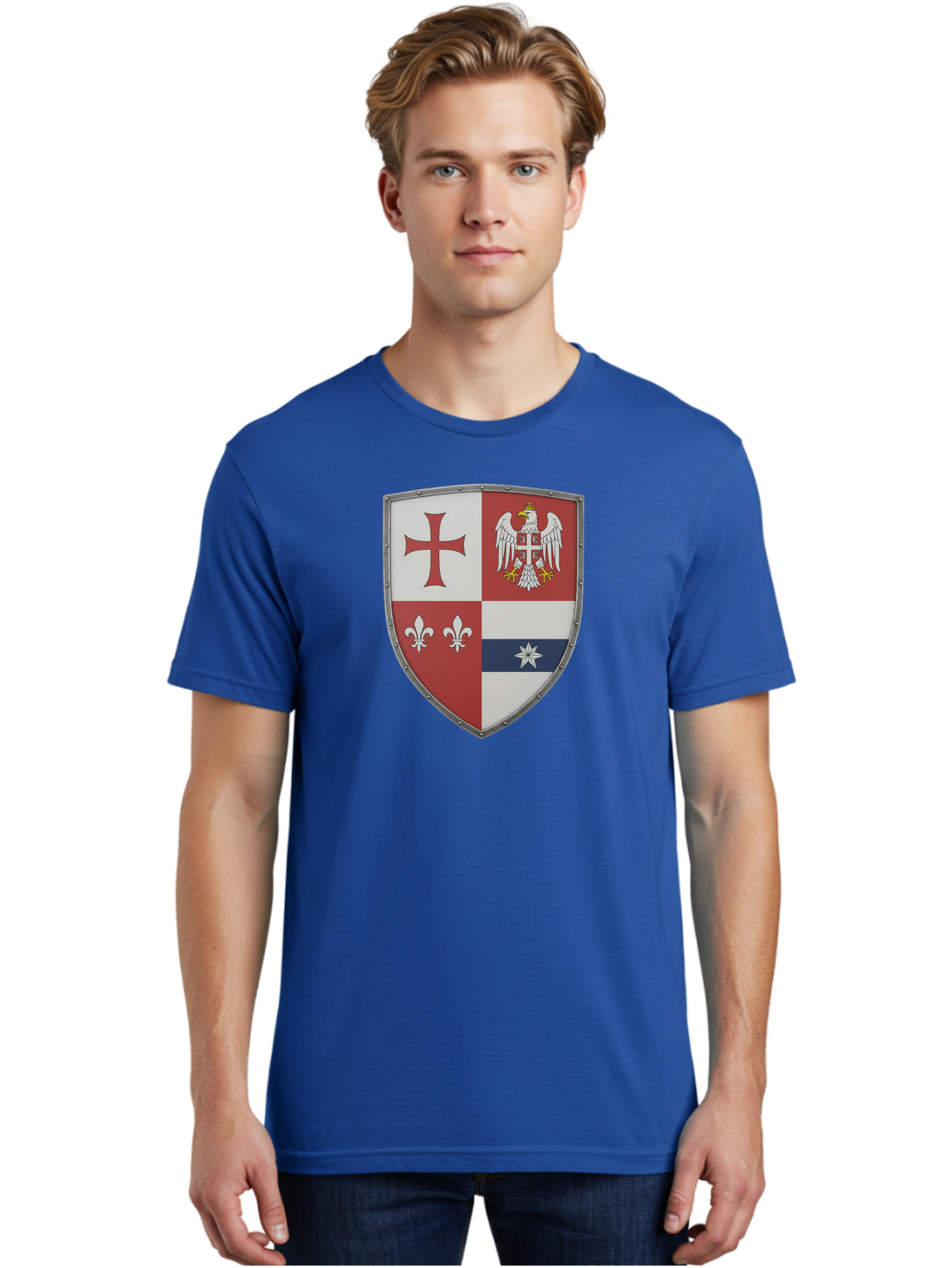 Shield-Coat-Of-Arms Men'S Graphic Tee, 100% Cotton, Comfortable Casual Summer Wear, Machine Washable, Vintage Camera, Old Camera, Antique Camera, Black Camera, Classic Photography, Photography Equipment, Nostalgic Device, Film Camera, Bah095