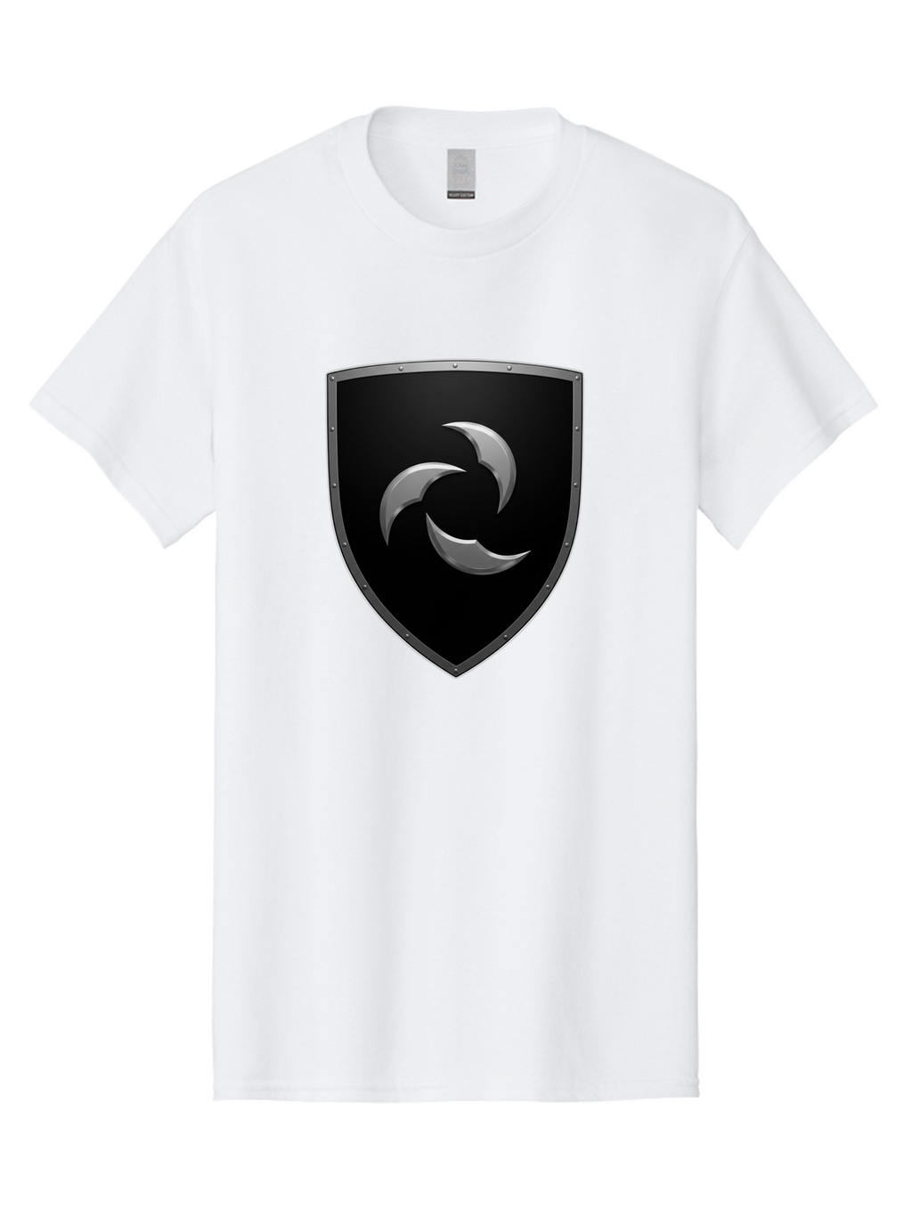 Shield-Logo Men'S Graphic Tee, 100% Cotton, Comfortable Casual Summer Wear, Machine Washable, Vintage Camera, Old Camera, Antique Camera, Black Camera, Classic Photography, Photography Equipment, Nostalgic Device, Film Camera, Camera Art Bah096