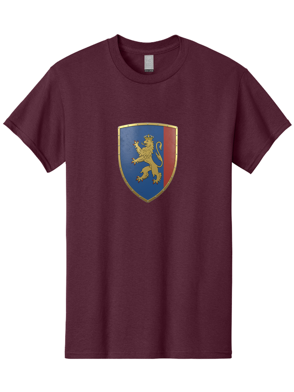 Shield-With-Lion Men'S Graphic Tee, 100% Cotton, Comfortable Casual Summer Wear, Machine Washable, Vintage Camera, Old Camera, Antique Camera, Black Camera, Classic Photography, Photography Equipment, Nostalgic Device, Film Camera, Camera Art Bah101