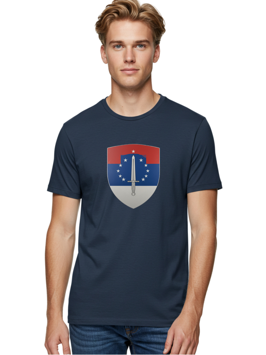 Shield-With-Sword Men'S Graphic Tee, 100% Cotton, Comfortable Casual Summer Wear, Machine Washable, Vintage Camera, Old Camera, Antique Camera, Black Camera, Classic Photography, Photography Equipment, Nostalgic Device, Film Camera, Camera Art Bah102