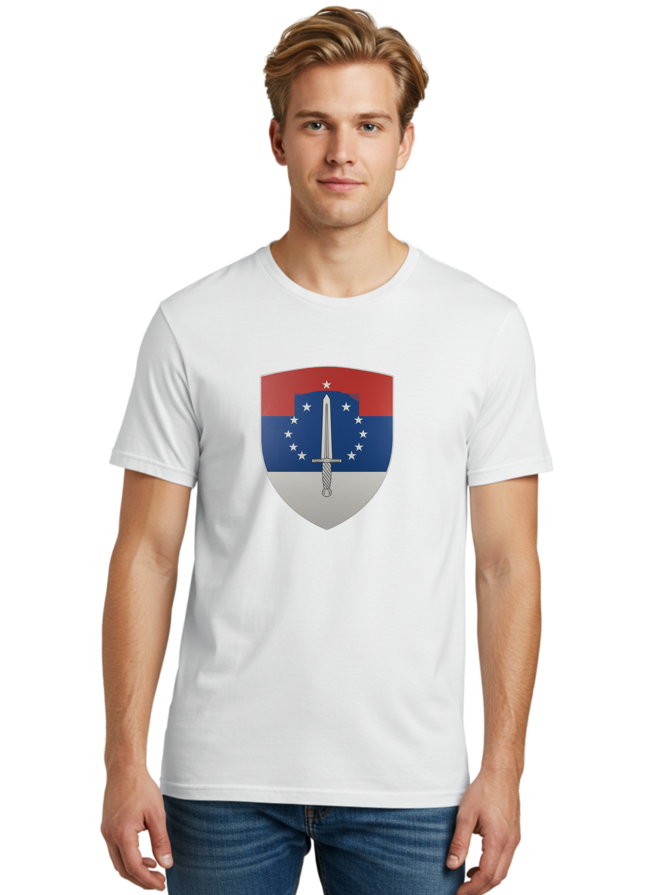 Shield-With-Sword Men'S Graphic Tee, 100% Cotton, Comfortable Casual Summer Wear, Machine Washable, Vintage Camera, Old Camera, Antique Camera, Black Camera, Classic Photography, Photography Equipment, Nostalgic Device, Film Camera, Camera Art Bah102