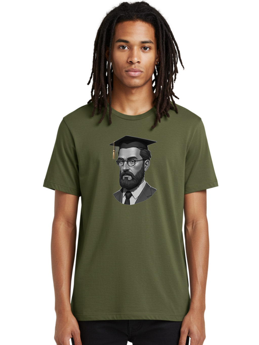 Sigmund-Freud-Graduate Men'S Graphic Tee, 100% Cotton, Comfortable Casual Summer Wear, Machine Washable, Vintage Camera, Old Camera, Antique Camera, Black Camera, Classic Photography, Photography Equipment, Nostalgic Device, Film Camera, Bah105