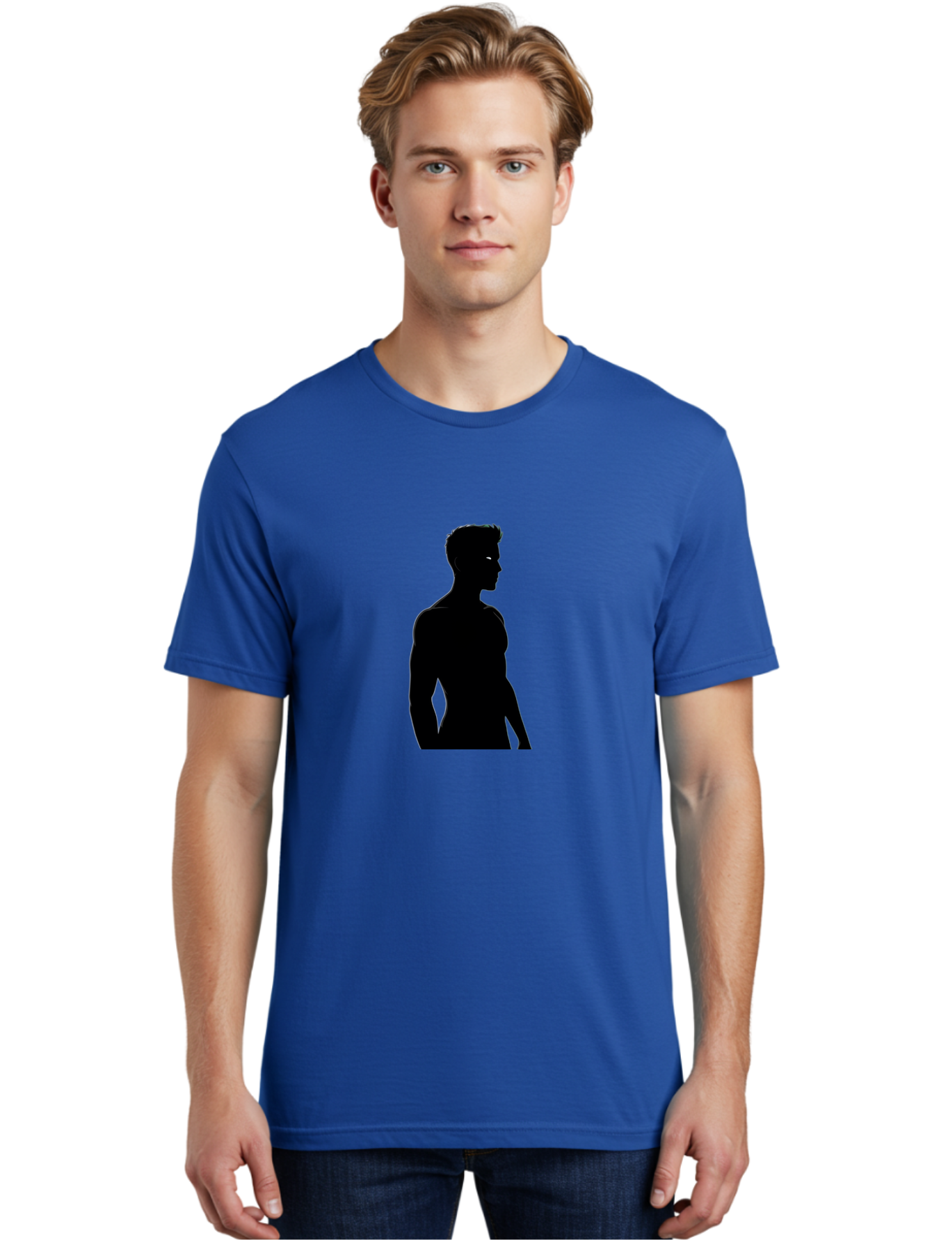 Silhouette-Male-Figure Men'S Graphic Tee, 100% Cotton, Comfortable Casual Summer Wear, Machine Washable, Vintage Camera, Old Camera, Antique Camera, Black Camera, Classic Photography, Photography Equipment, Nostalgic Device, Film Camera, Bah106