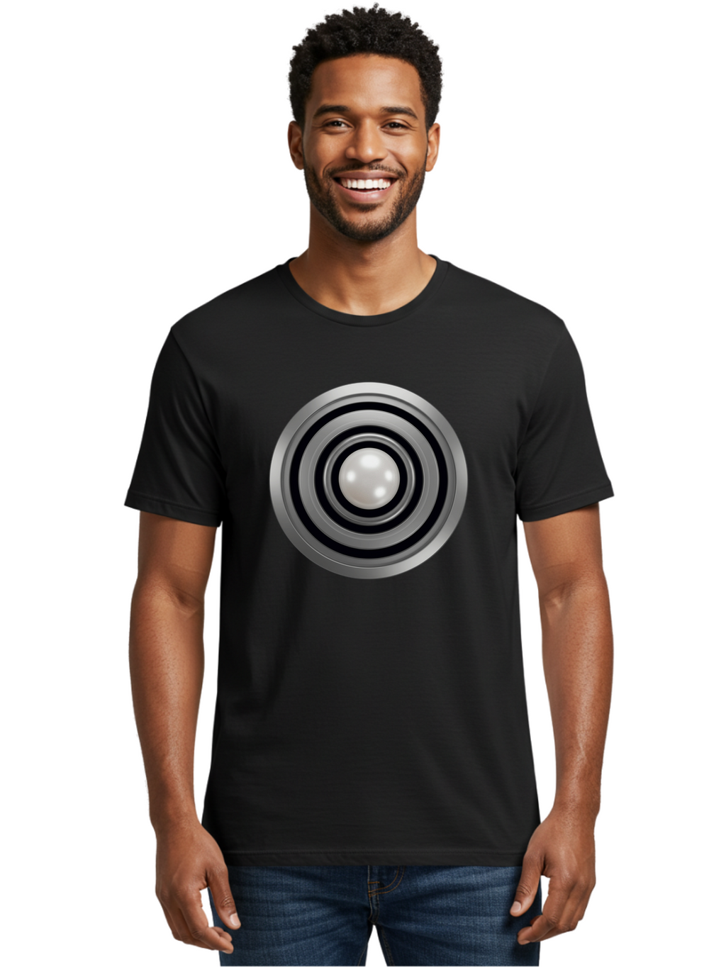 Silver-Ball-Bearing Men'S Graphic Tee, 100% Cotton, Comfortable Casual Summer Wear, Machine Washable, Vintage Camera, Old Camera, Antique Camera, Black Camera, Classic Photography, Photography Equipment, Nostalgic Device, Film Camera, Bah107