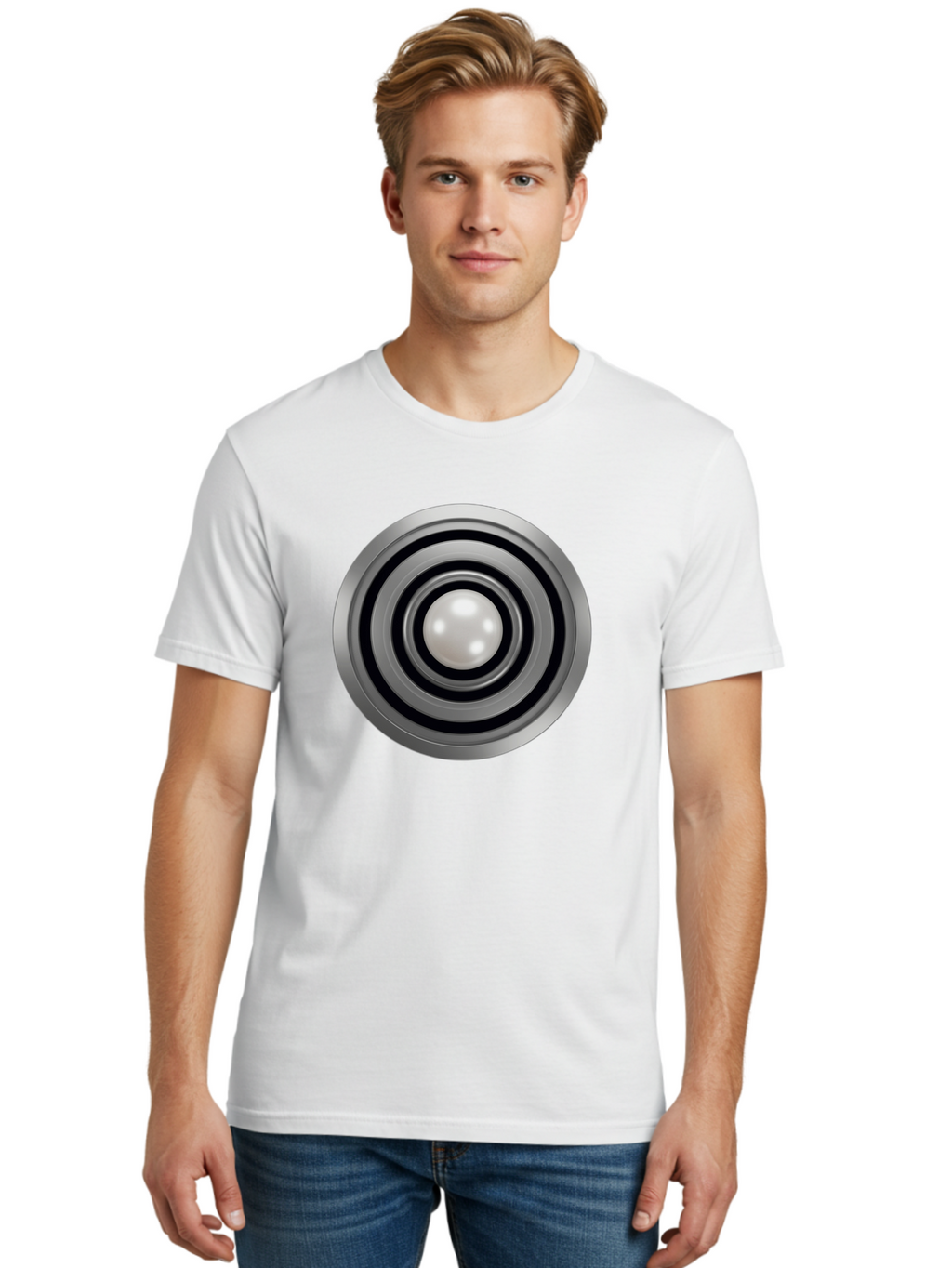 Silver-Ball-Bearing Men'S Graphic Tee, 100% Cotton, Comfortable Casual Summer Wear, Machine Washable, Vintage Camera, Old Camera, Antique Camera, Black Camera, Classic Photography, Photography Equipment, Nostalgic Device, Film Camera, Bah107