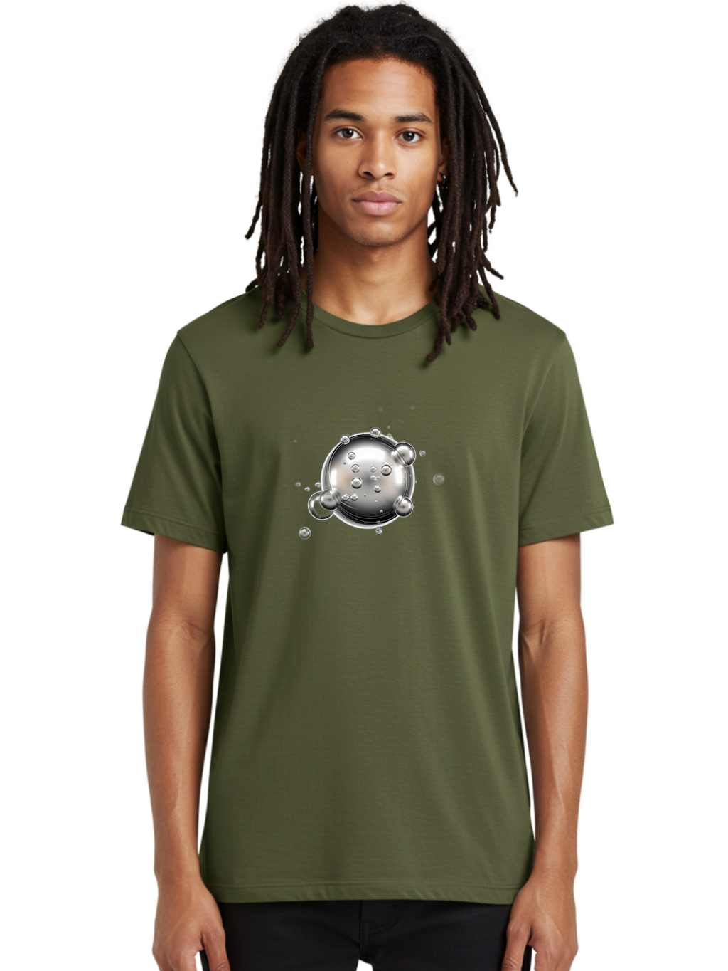 Silver-Bubbles Men'S Graphic Tee, 100% Cotton, Comfortable Casual Summer Wear, Machine Washable, Vintage Camera, Old Camera, Antique Camera, Black Camera, Classic Photography, Photography Equipment, Nostalgic Device, Film Camera, Camera Art Bah108