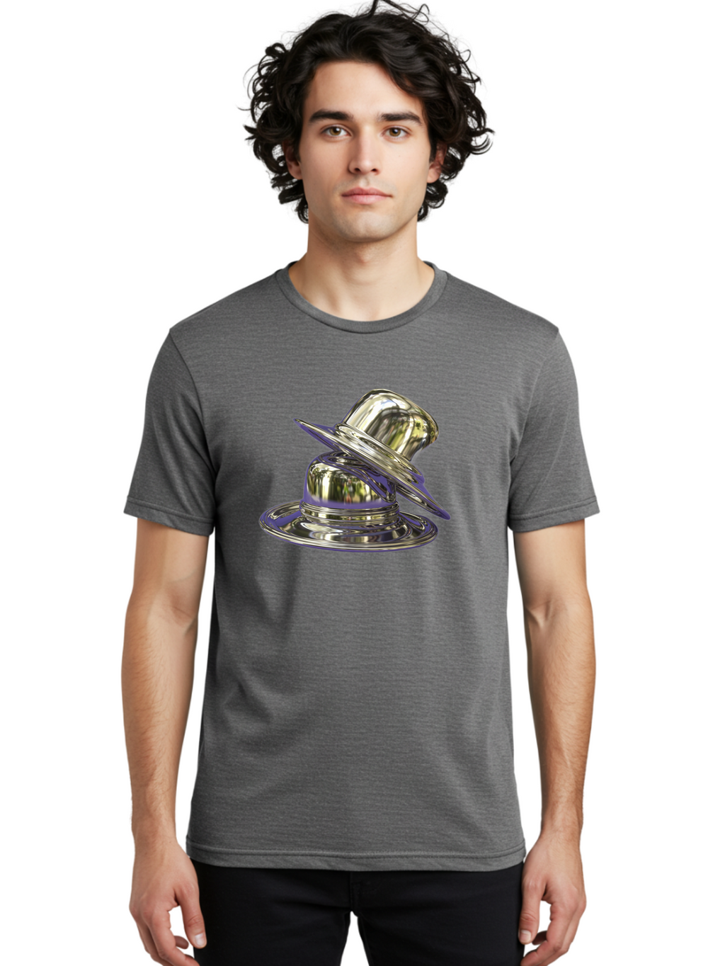 Silver-Plate-Hat Men'S Graphic Tee, 100% Cotton, Comfortable Casual Summer Wear, Machine Washable, Vintage Camera, Old Camera, Antique Camera, Black Camera, Classic Photography, Photography Equipment, Nostalgic Device, Film Camera, Camera Art Bah115