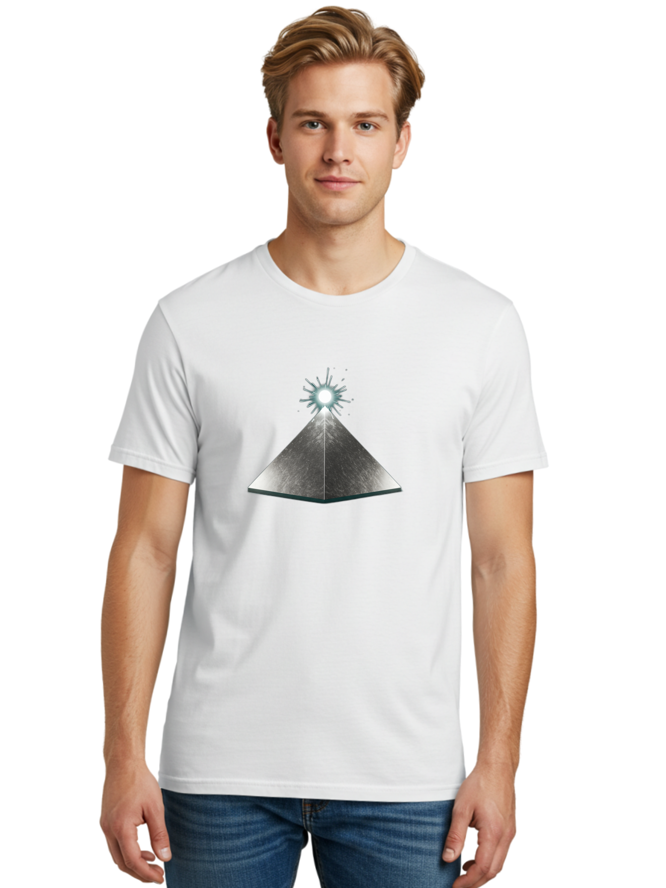 Silver-Pyramid Men'S Graphic Tee, 100% Cotton, Comfortable Casual Summer Wear, Machine Washable, Vintage Camera, Old Camera, Antique Camera, Black Camera, Classic Photography, Photography Equipment, Nostalgic Device, Film Camera, Camera Art Bah116