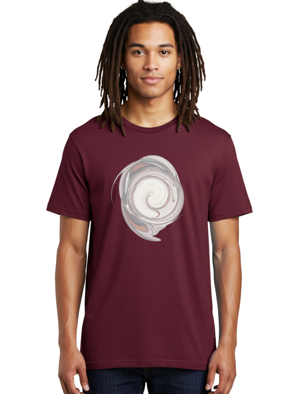Silver-Swirl Men'S Graphic Tee, 100% Cotton, Comfortable Casual Summer Wear, Machine Washable, Vintage Camera, Old Camera, Antique Camera, Black Camera, Classic Photography, Photography Equipment, Nostalgic Device, Film Camera, Camera Art Bah119