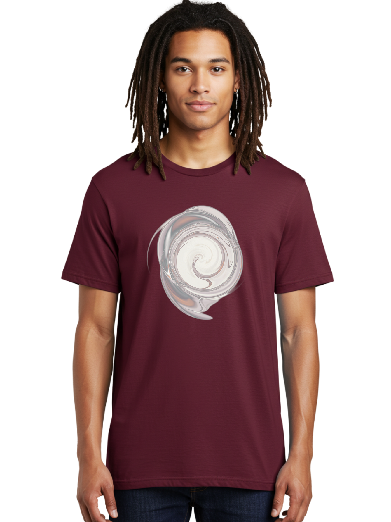 Silver-Swirl Men'S Graphic Tee, 100% Cotton, Comfortable Casual Summer Wear, Machine Washable, Vintage Camera, Old Camera, Antique Camera, Black Camera, Classic Photography, Photography Equipment, Nostalgic Device, Film Camera, Camera Art Bah119