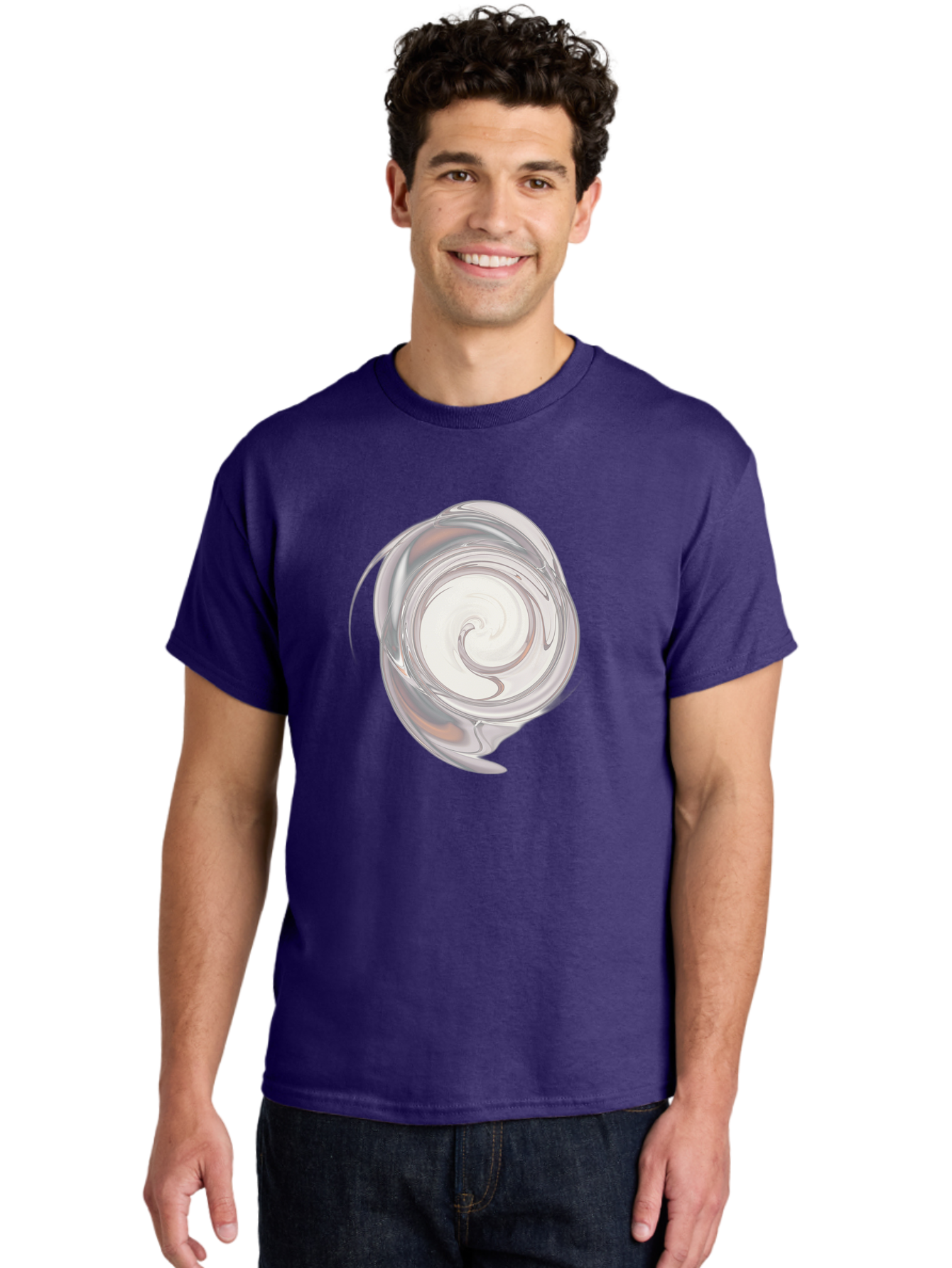 Silver-Swirl Men'S Graphic Tee, 100% Cotton, Comfortable Casual Summer Wear, Machine Washable, Vintage Camera, Old Camera, Antique Camera, Black Camera, Classic Photography, Photography Equipment, Nostalgic Device, Film Camera, Camera Art Bah119