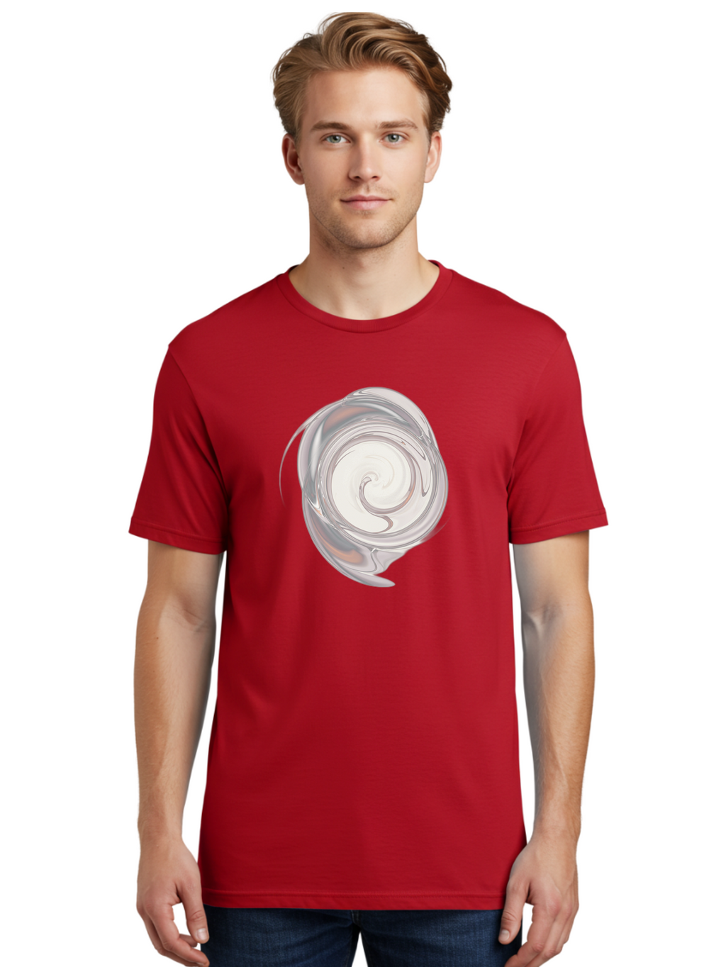 Silver-Swirl Men'S Graphic Tee, 100% Cotton, Comfortable Casual Summer Wear, Machine Washable, Vintage Camera, Old Camera, Antique Camera, Black Camera, Classic Photography, Photography Equipment, Nostalgic Device, Film Camera, Camera Art Bah119